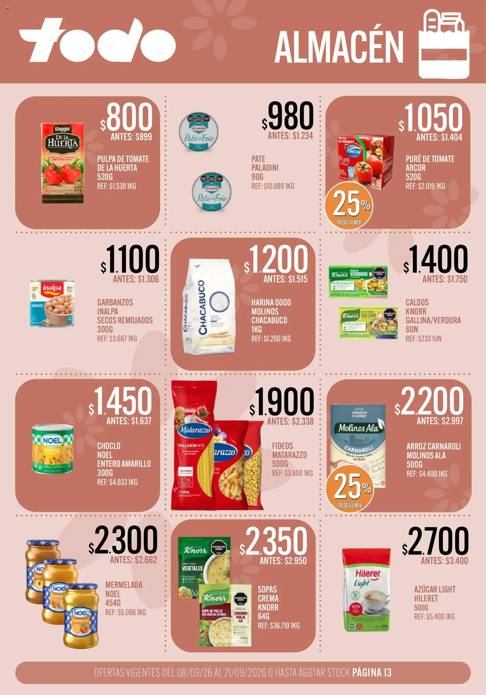 Vista previa del folleto de la tienda Supermercados TODO válido desde el 08/09/2026 