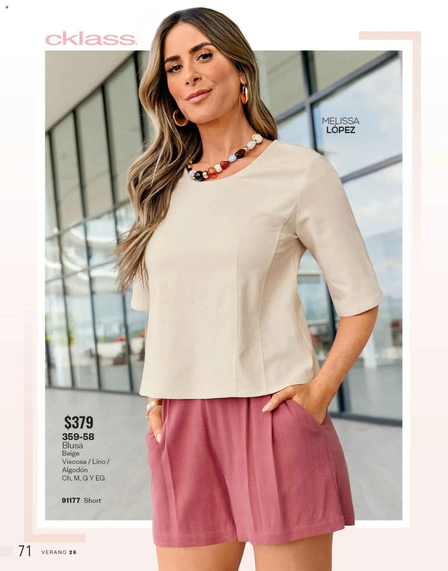 Vista previa las ofertas de la tienda Cklass - Cklass catálogo Novedades de verano calzado desde el 01/05/2026 - Short, Blusa, Algodón