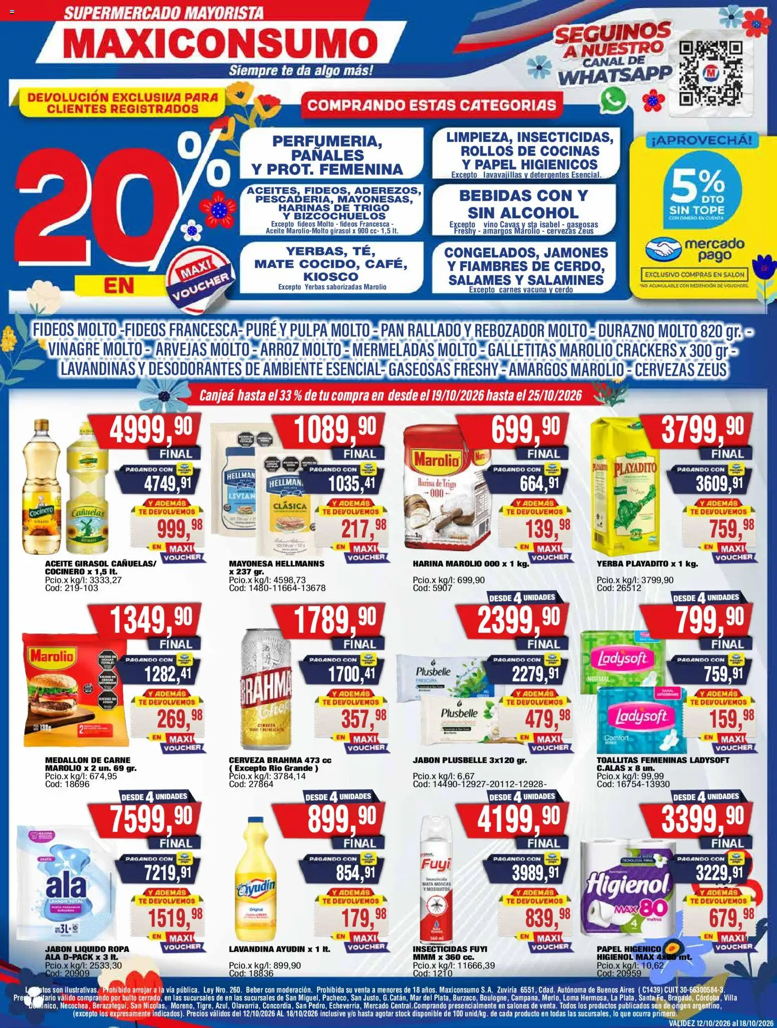 Vista previa del folleto de la tienda Maxiconsumo válido desde el 12/10/2026 