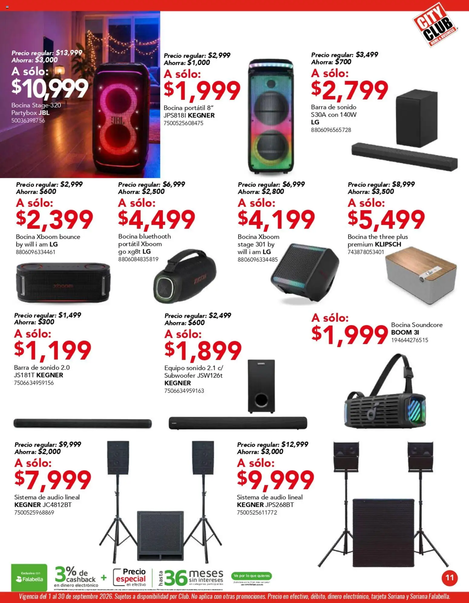 Vista previa las ofertas de la tienda City Club - City Club catálogo desde el 01/09/2026 