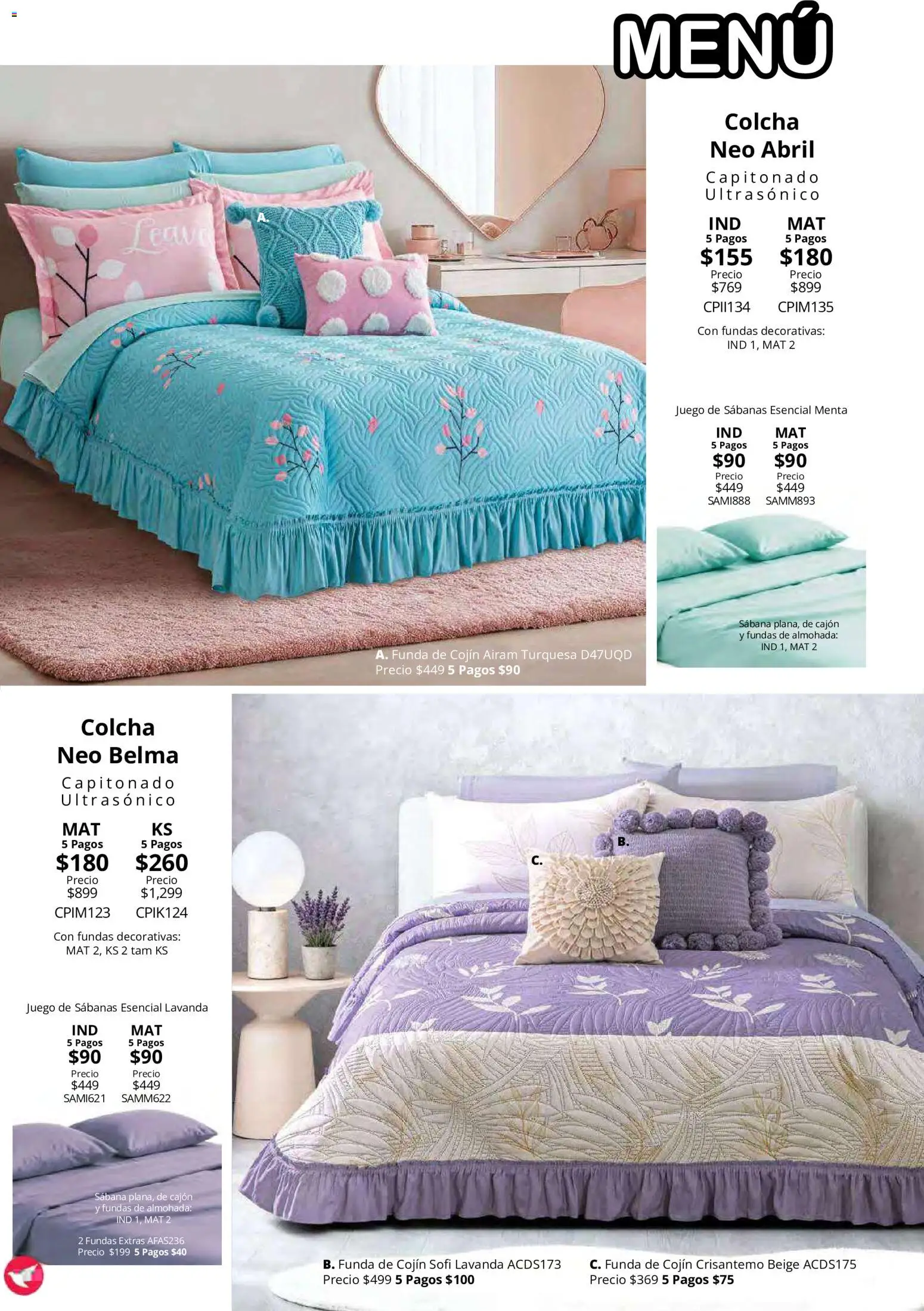 Vista previa las ofertas de la tienda Colchas Concord - Colchas Concord catálogo desde el 15/10/2026 