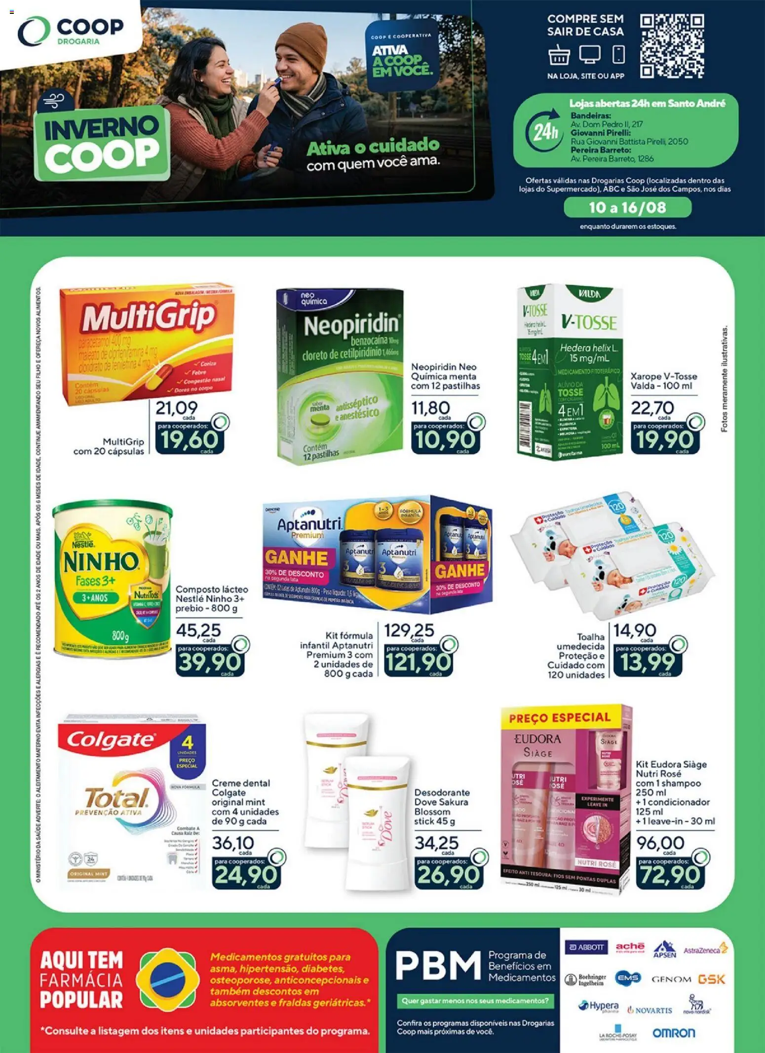 Pré-Visualização do folheto "Coop ofertas Inverno Drogaria" da loja Coop válido a partir de 10/08/2026