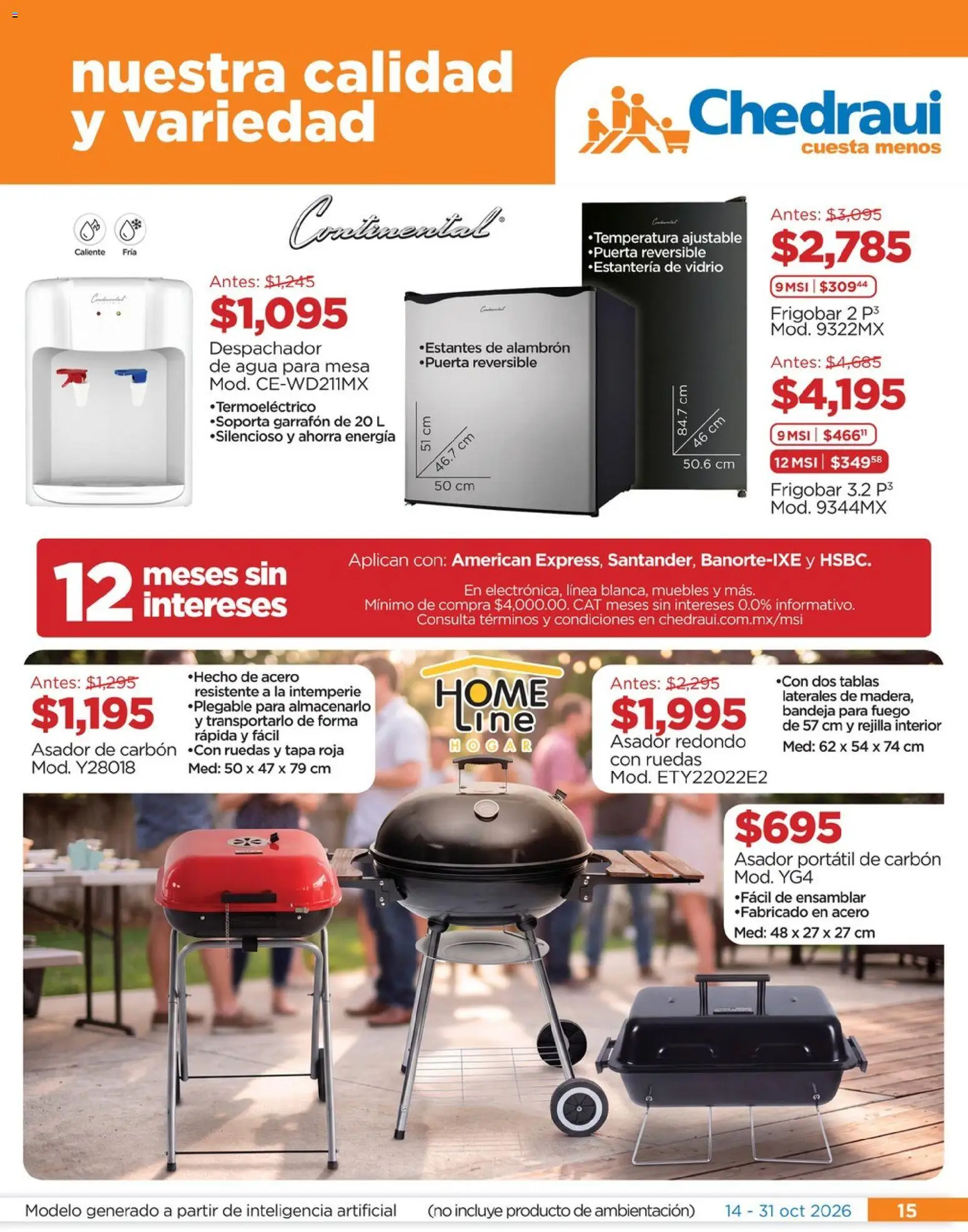 Vista previa las ofertas de la tienda Chedraui - Chedraui folleto Nuestras marcas propias calidad y variedad que cuesta menos desde el 14/10/2026 