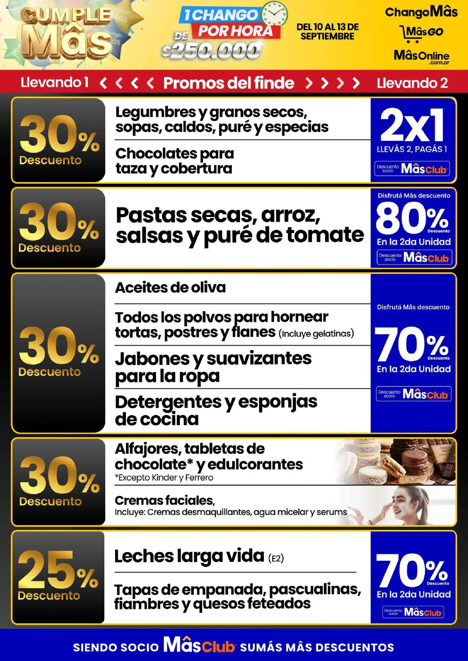 Vista previa del folleto de la tienda Changomas válido desde el 10/09/2026 - Ropa, Agua, Tomate, Taza, Legumbres, Oliva, Esponjas, Especias