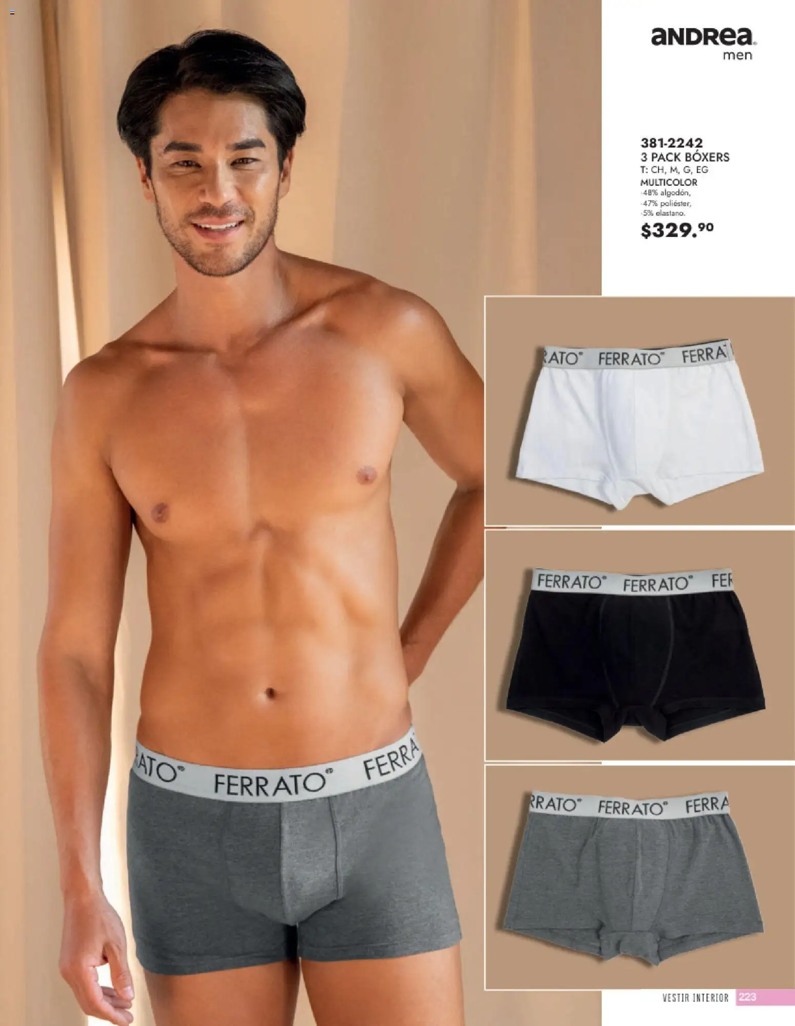 Vista previa las ofertas de la tienda Andrea - Andrea catálogo Vestir Caballero desde el 24/05/2026 - Boxers