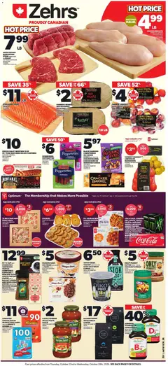 Un aperçu du dépliant Zehrs weekly flyer / circulaire du magasin Zehrs est valide à partir 22 oct. 2026