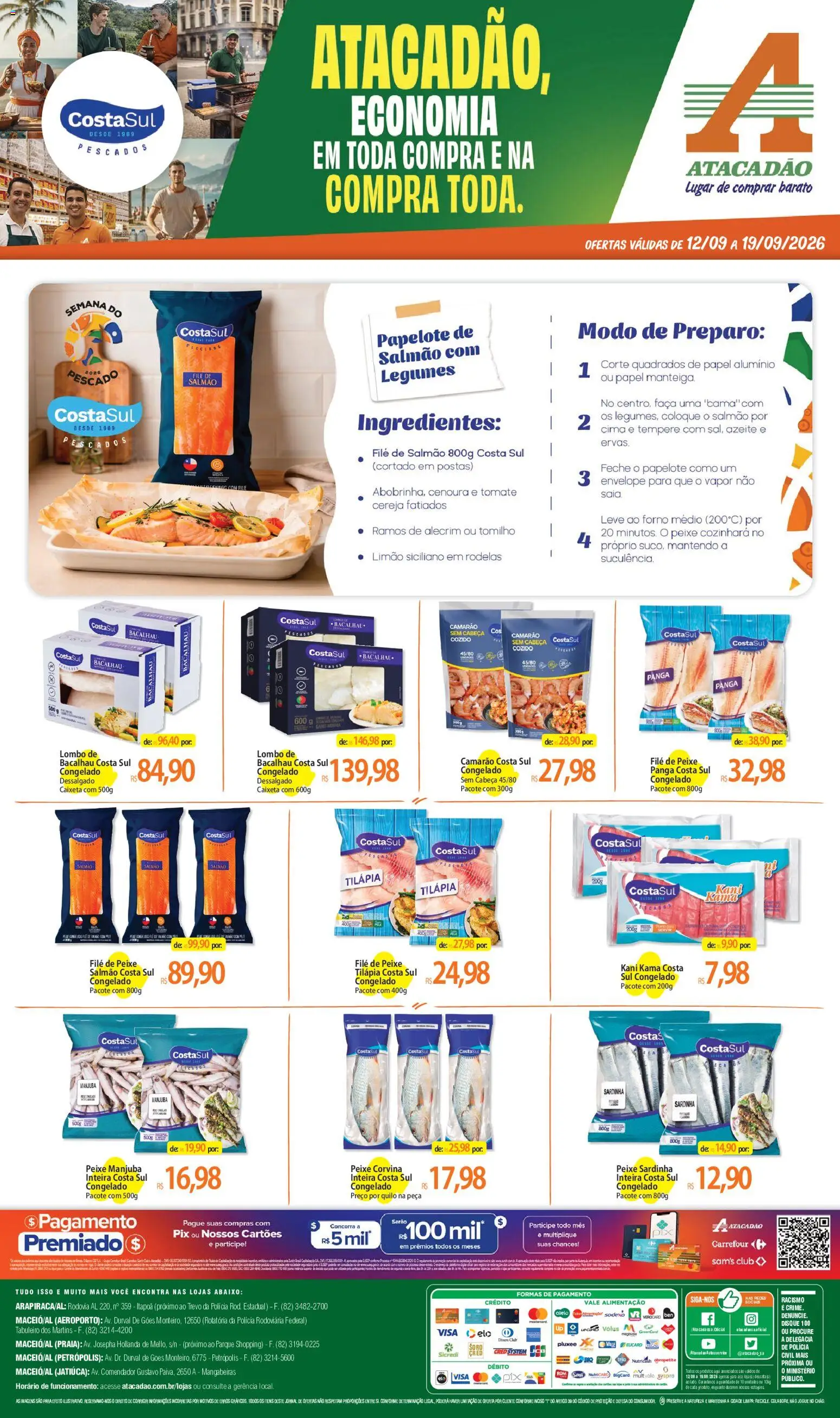 Pré-Visualização do folheto "Atacadão ofertas - AL" da loja Atacadão válido a partir de 12/09/2026