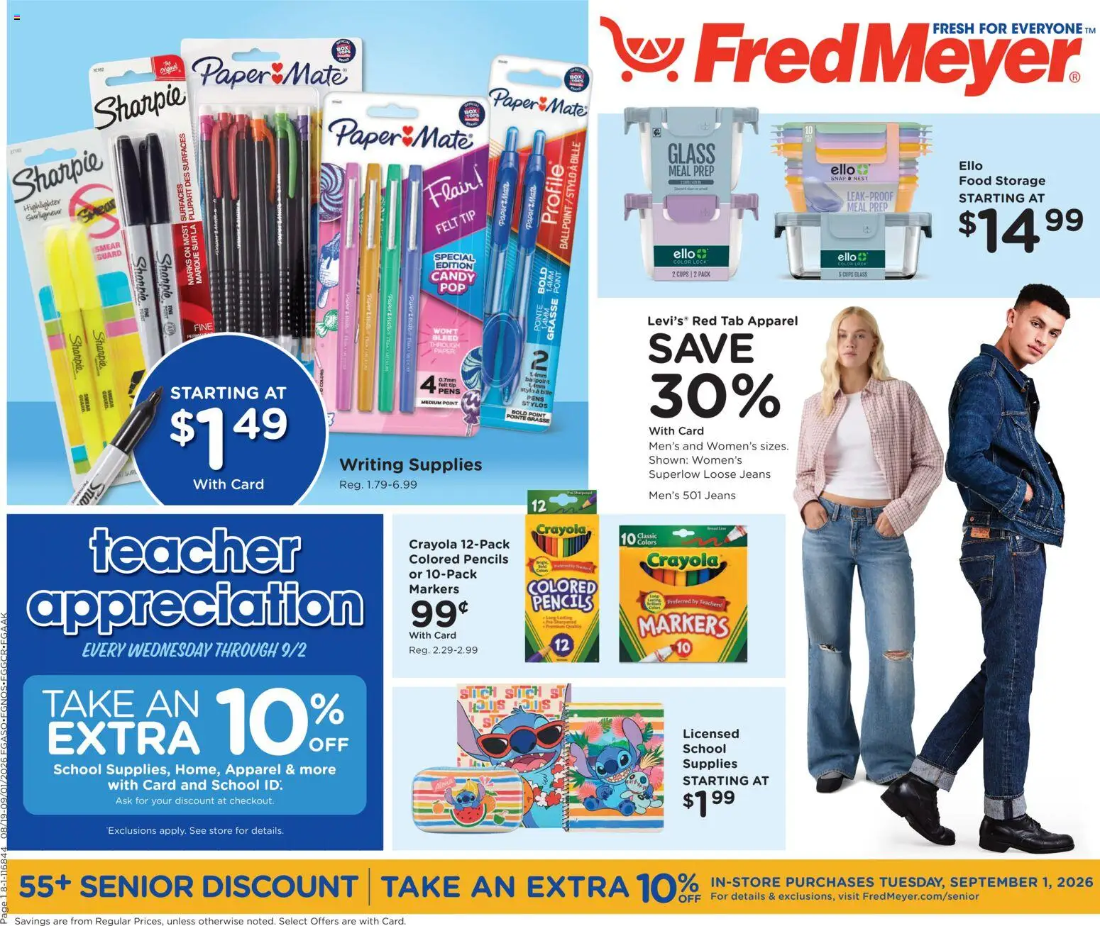 Ad Preview of Fred Meyer Fred Meyer Home & Apparel from 08/19/2026 - Candy, Jeans