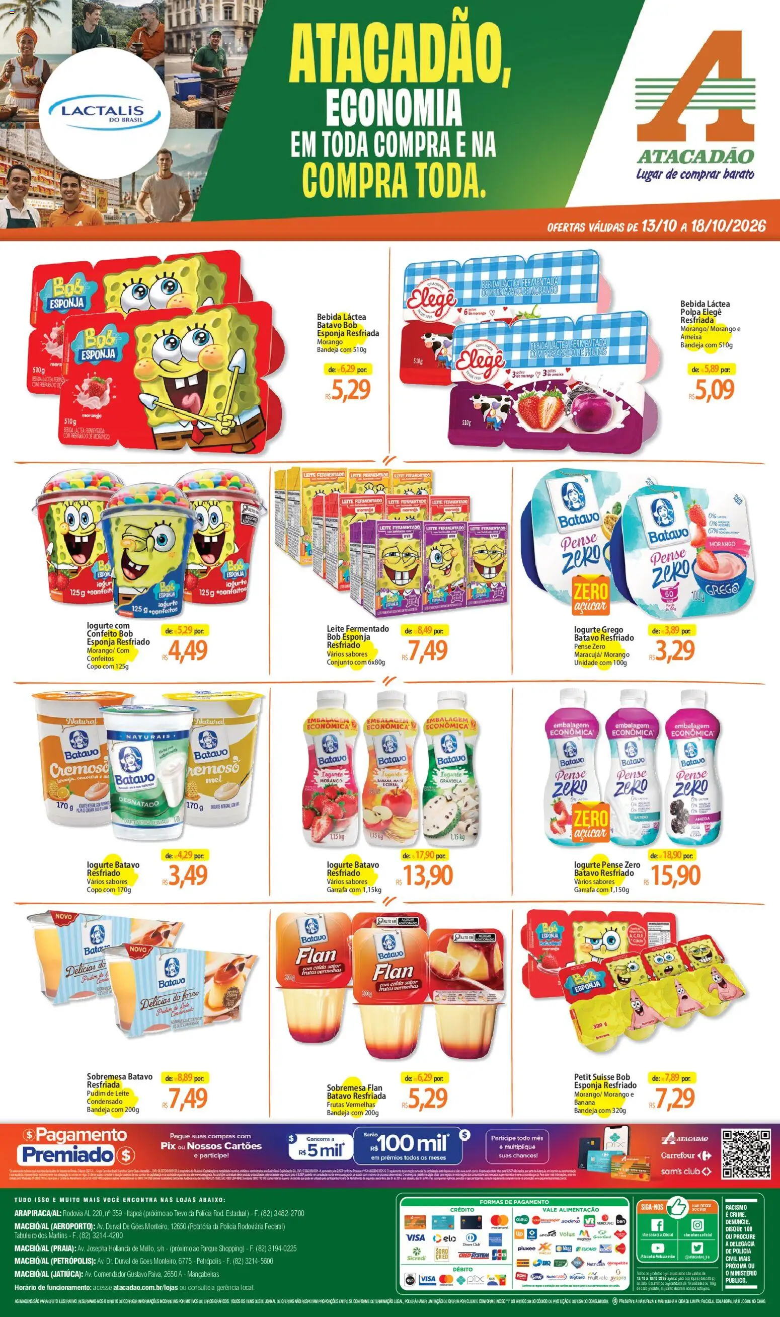 Pré-Visualização do folheto "Atacadão ofertas - AL" da loja Atacadão válido a partir de 13/10/2026