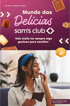 Pré-Visualização do folheto "Sam's Club ofertas Mundo das Delícias" da loja Sam's Club válido a partir de 07/07/2026