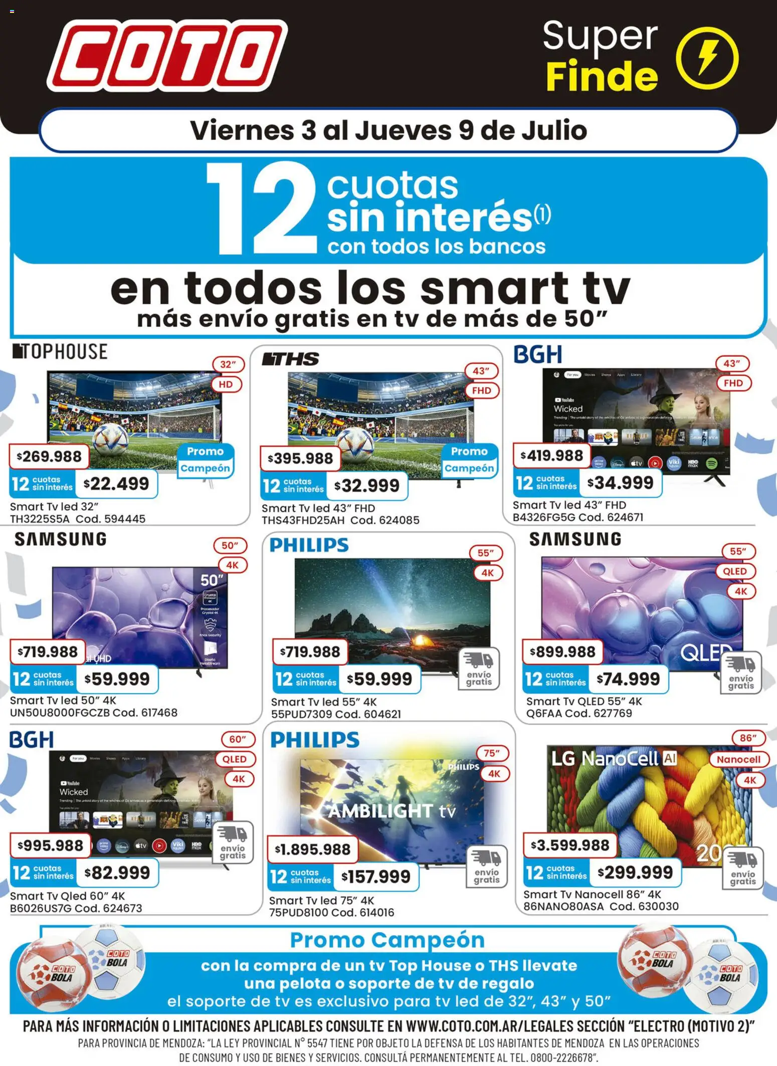Vista previa del folleto de la tienda Coto válido desde el 03/07/2026 - Pelota, Top