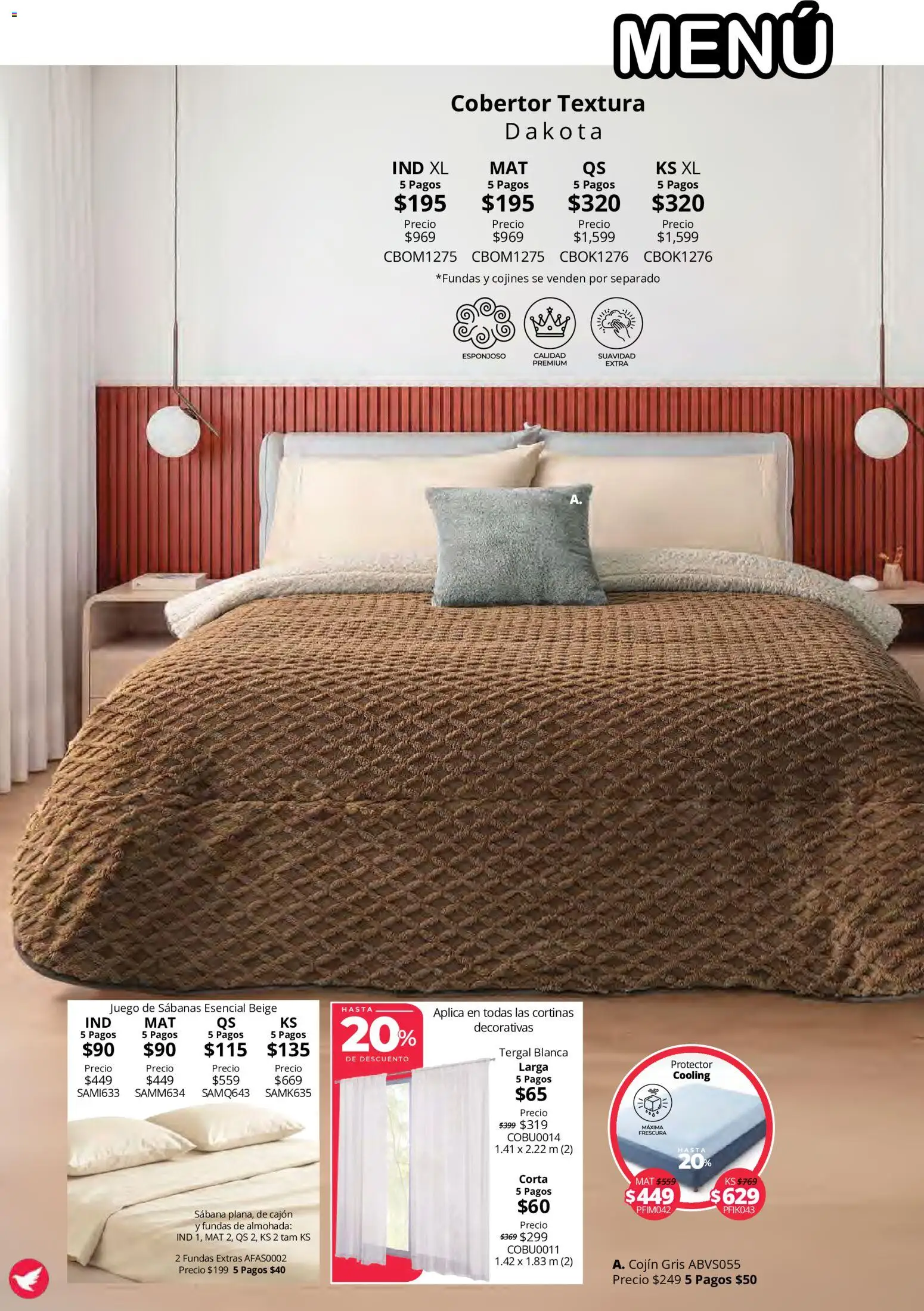 Vista previa las ofertas de la tienda Colchas Concord - Colchas Concord catálogo Colección Cobertor Calor de Hogar desde el 15/10/2026 
