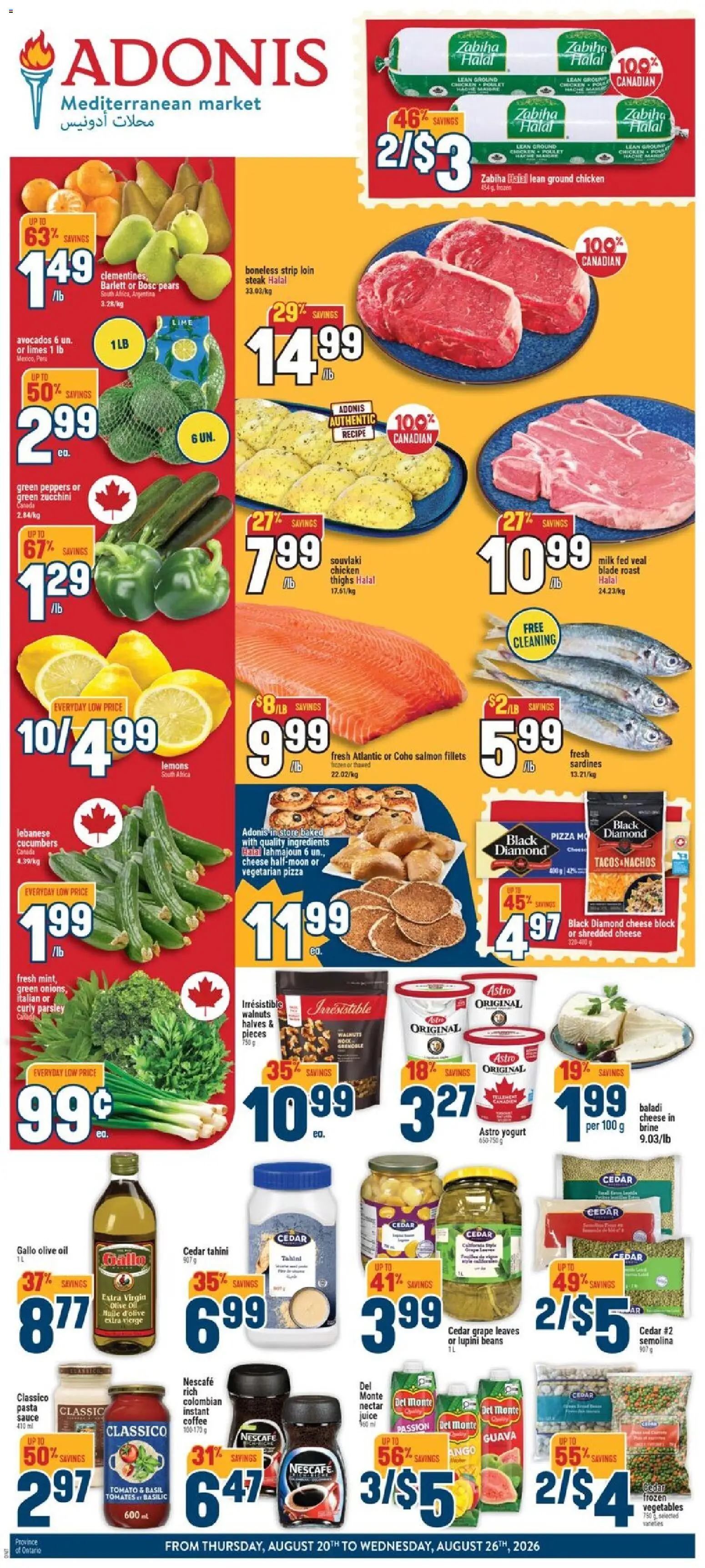 Preview of leaflet Adonis weekly flyer from shop Adonis is valid from Aug 20, 2026