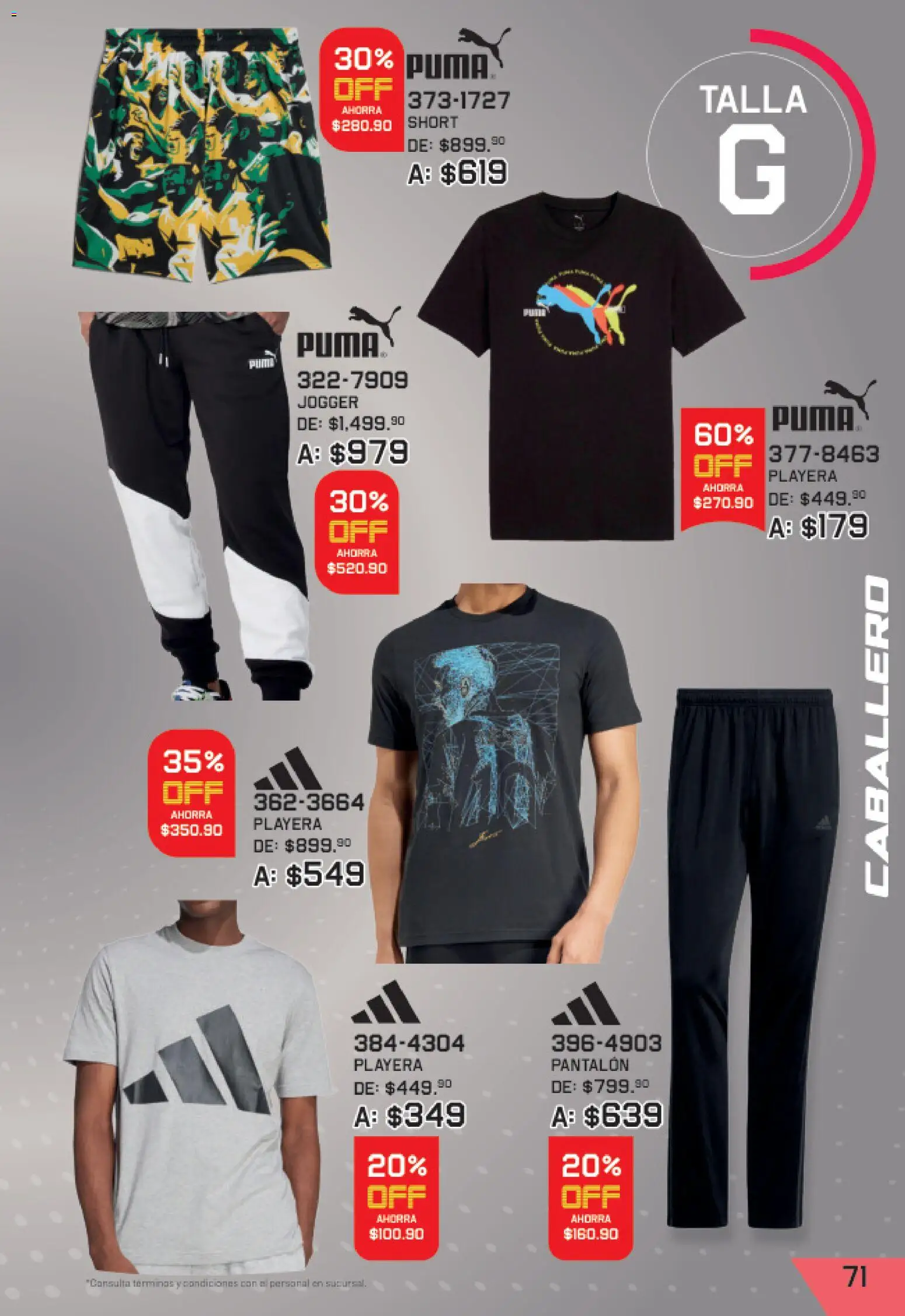 Vista previa las ofertas de la tienda Andrea - Andrea catálogo Lo mejor de marcas desde el 27/09/2026 - Playera, Short
