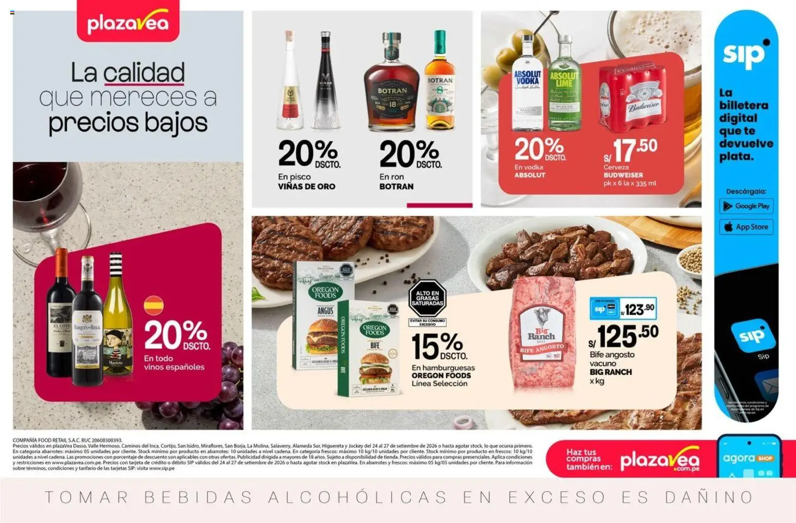 Vista previa de Catálogo Plaza Vea - Aviso tiendas seleccionadas 4 de la tienda Plaza Vea válido desde 24/09/2026