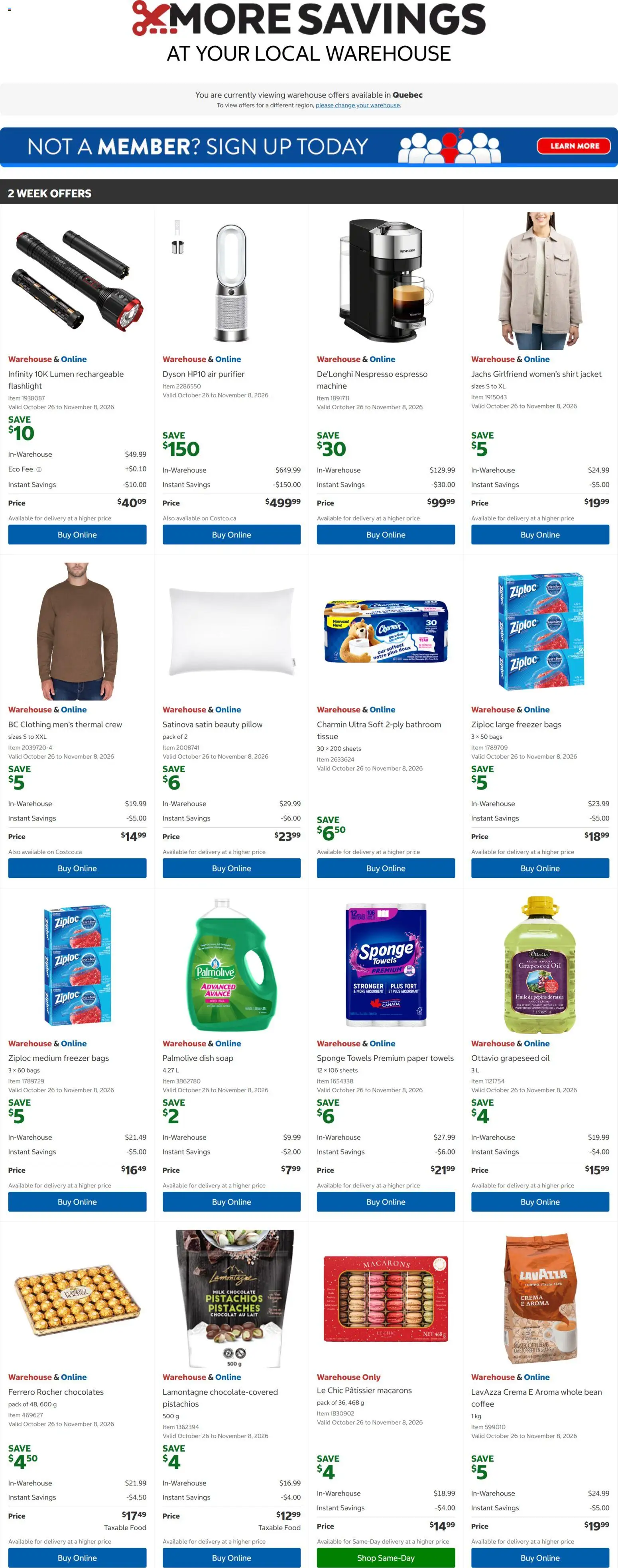 Preview of leaflet Costco weekly flyer from shop Costco is valid from Oct 26, 2026