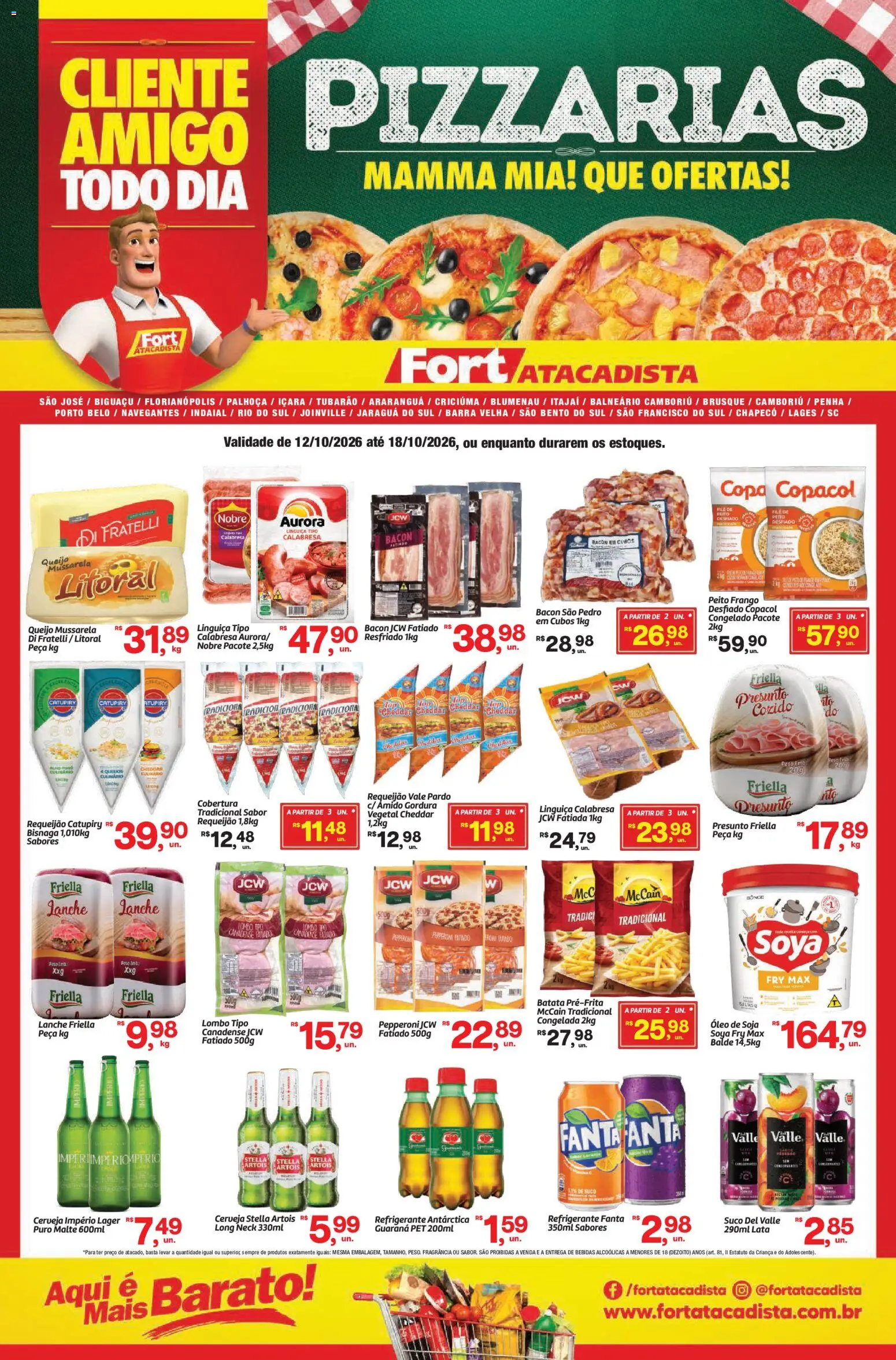 Pré-Visualização do folheto "Fort Atacadista ofertas Food Service" da loja Fort Atacadista válido a partir de 12/10/2026