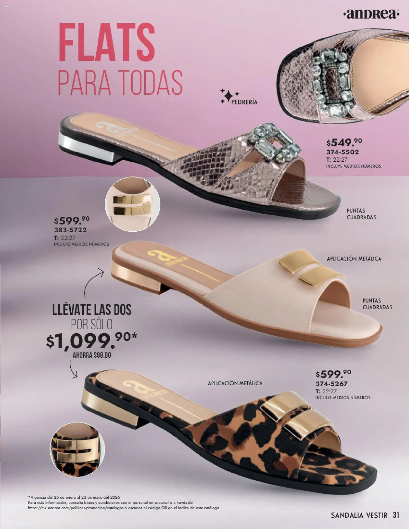 Vista previa las ofertas de la tienda Andrea - Catálogo Calzado Dama desde el 25/01/2026 