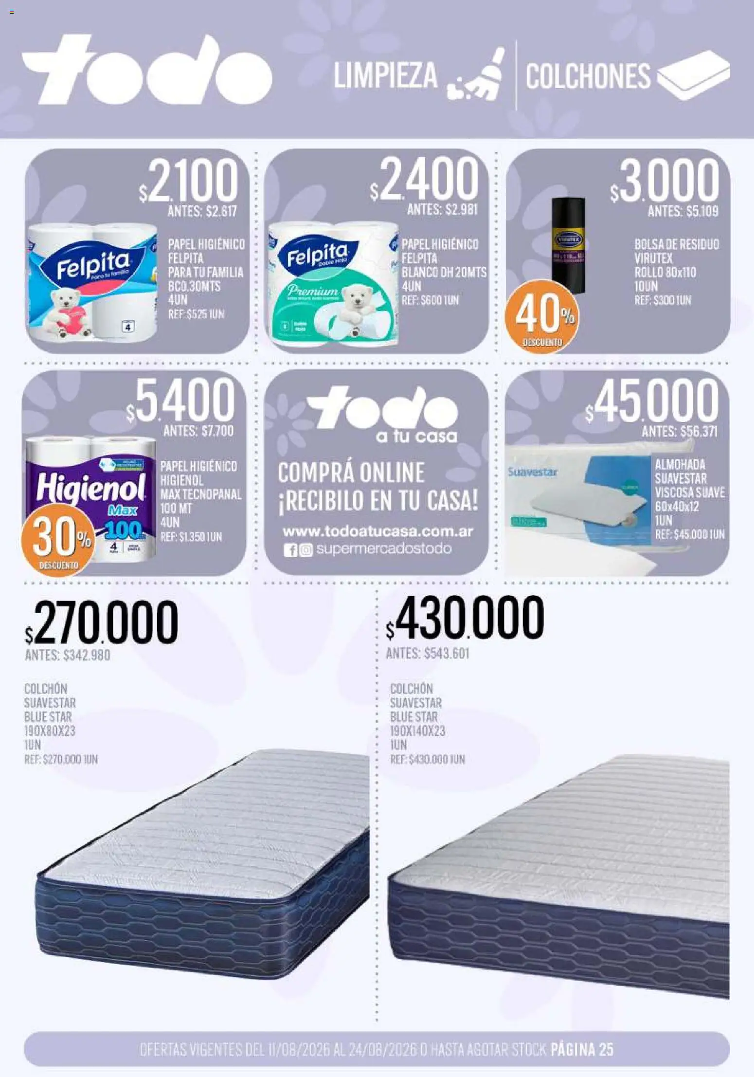 Vista previa del folleto de la tienda Supermercados TODO válido desde el 11/08/2026 