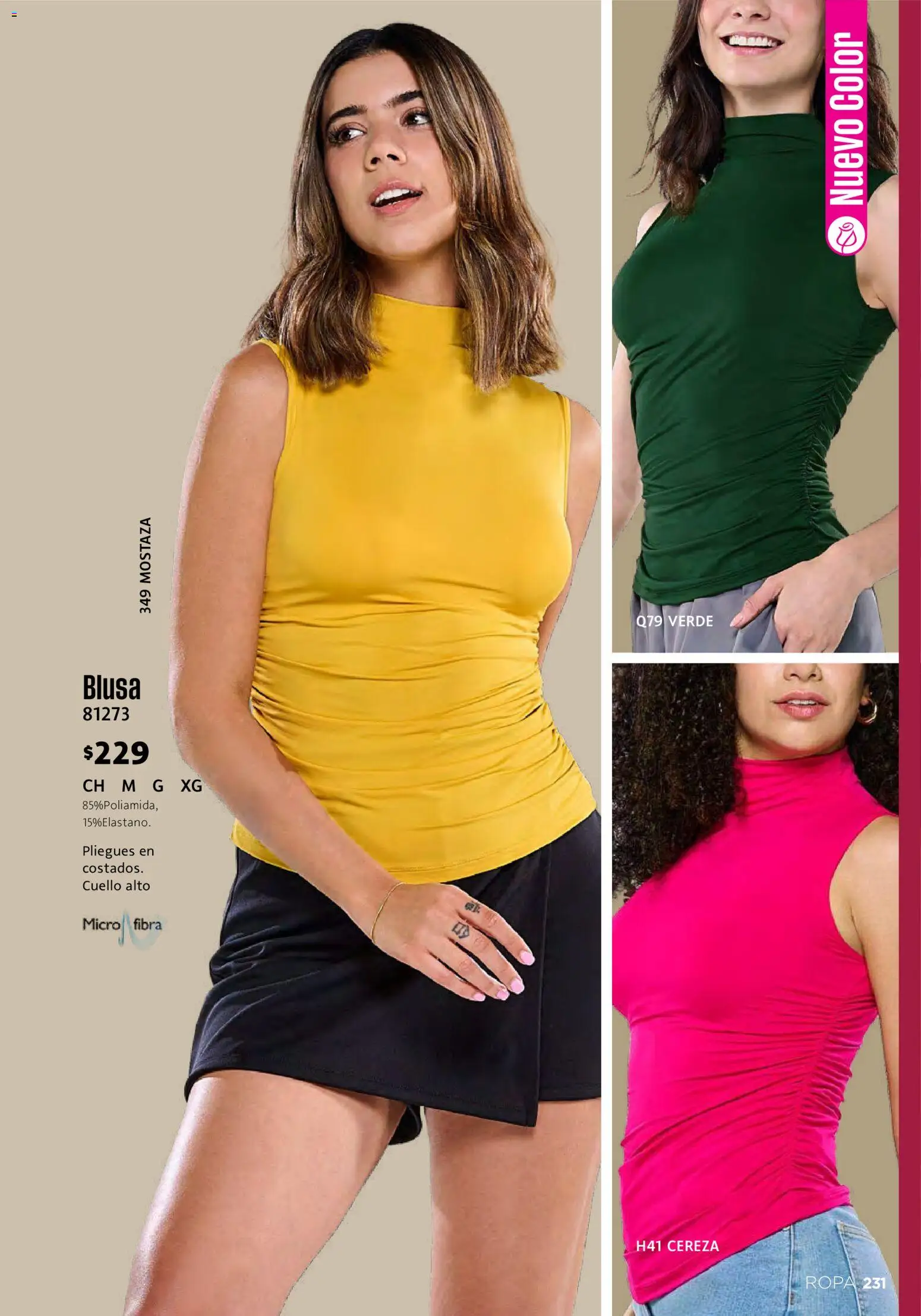Vista previa las ofertas de la tienda Ilusión - Ilusión catálogo Verano desde el 01/05/2026 - Ropa, Blusa, Mostaza