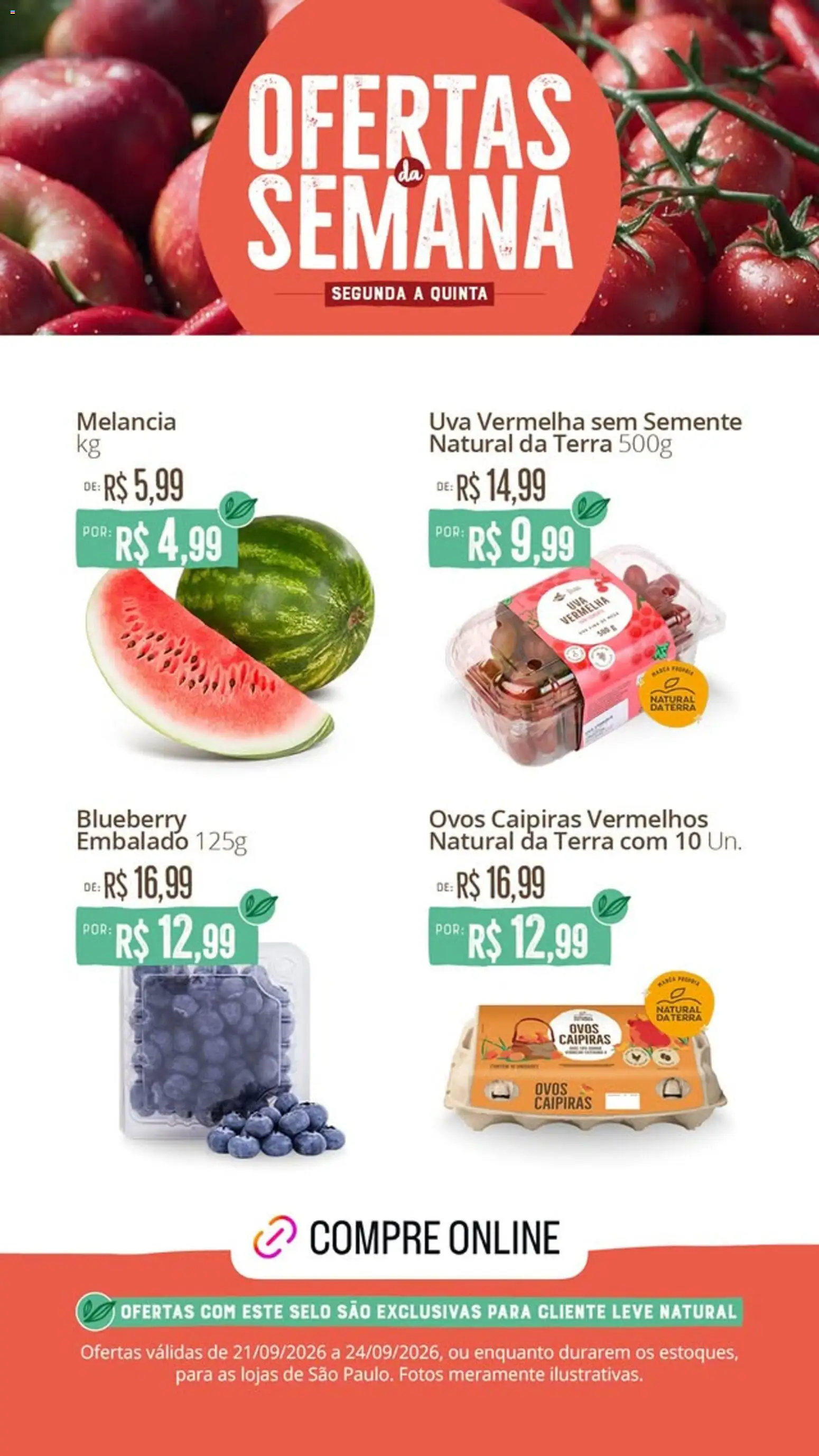 Pré-Visualização do folheto "Natural da Terra - Ofertas da semana" da loja Natural da Terra válido a partir de 21/09/2026