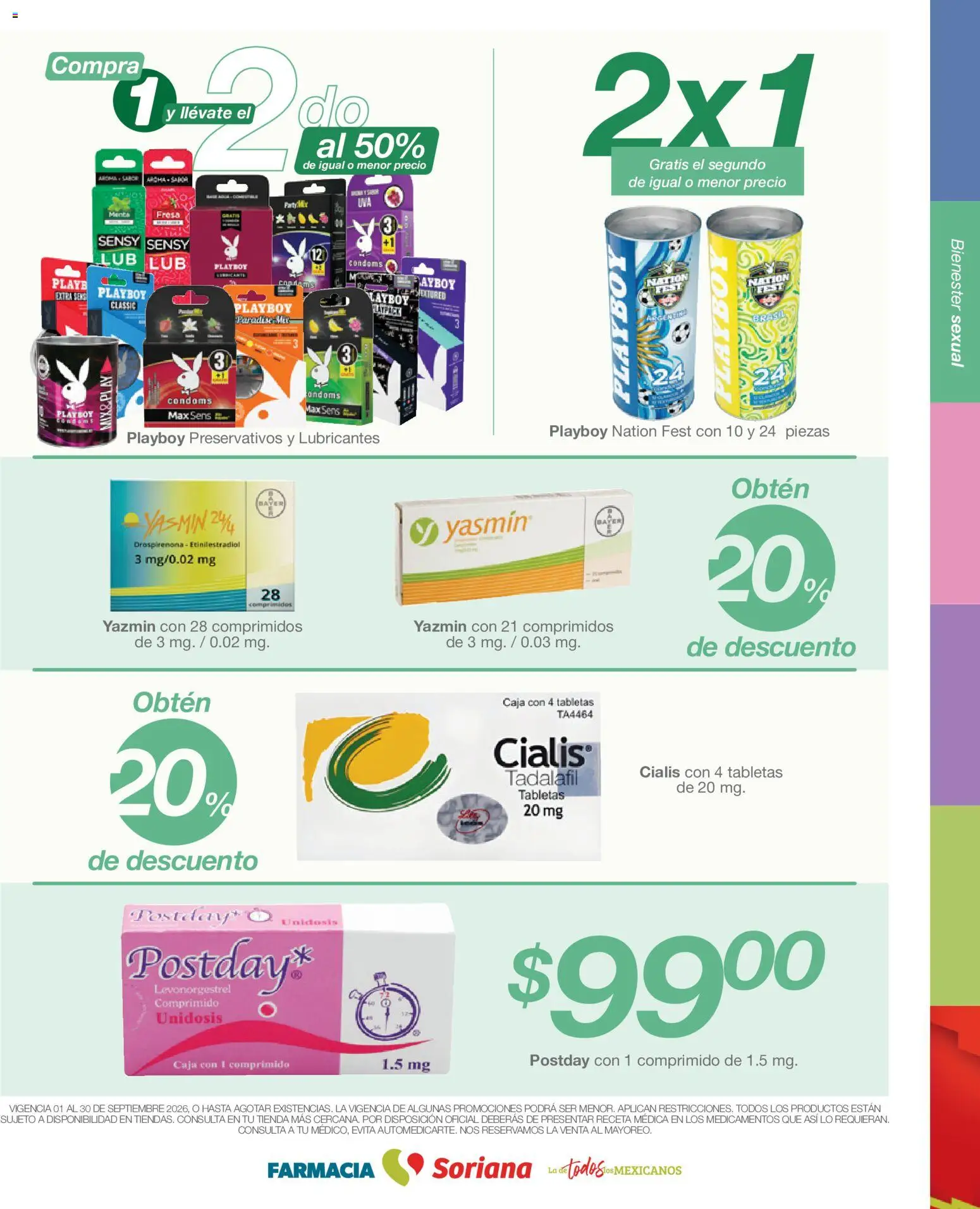Vista previa las ofertas de la tienda Soriana - Soriana Folleto Farmacia Soriana Híper Nacional desde el 01/09/2026 