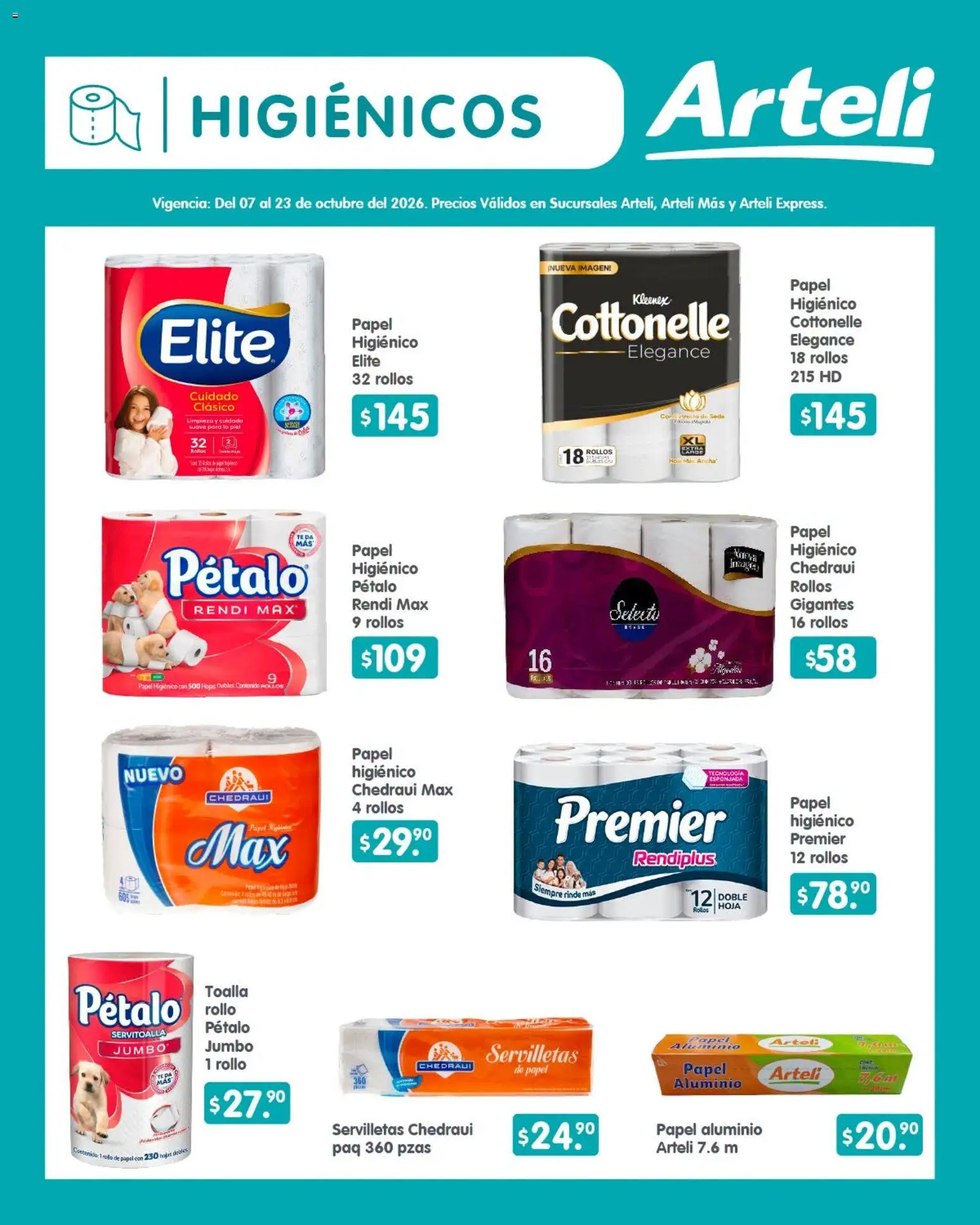 Vista previa las ofertas de la tienda Arteli - Arteli folleto Quincenal desde el 07/10/2026 