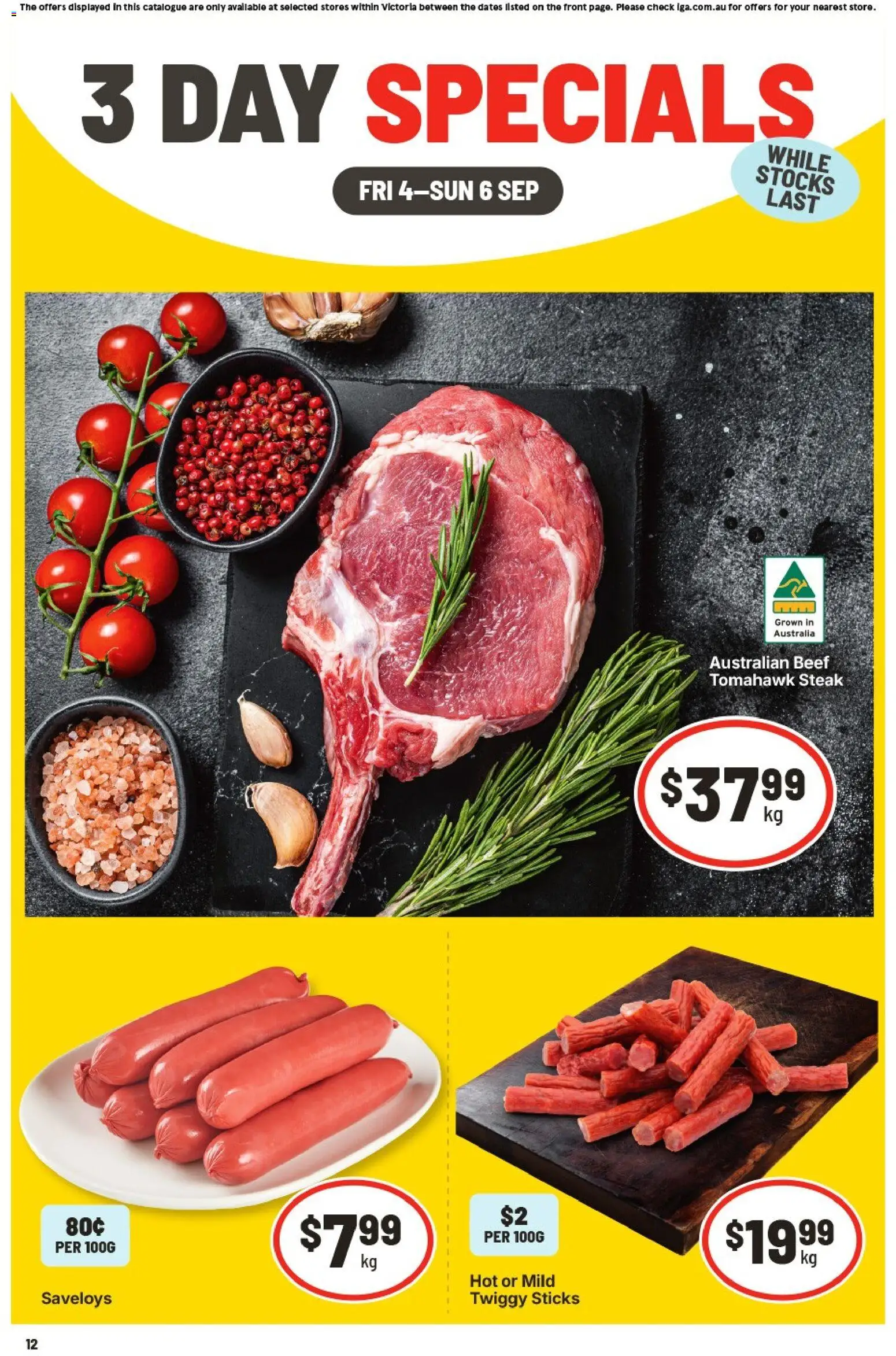 Preview of catalogue IGA 3 Day Specials Hawthorn from shop IGA valid 04/09/2026