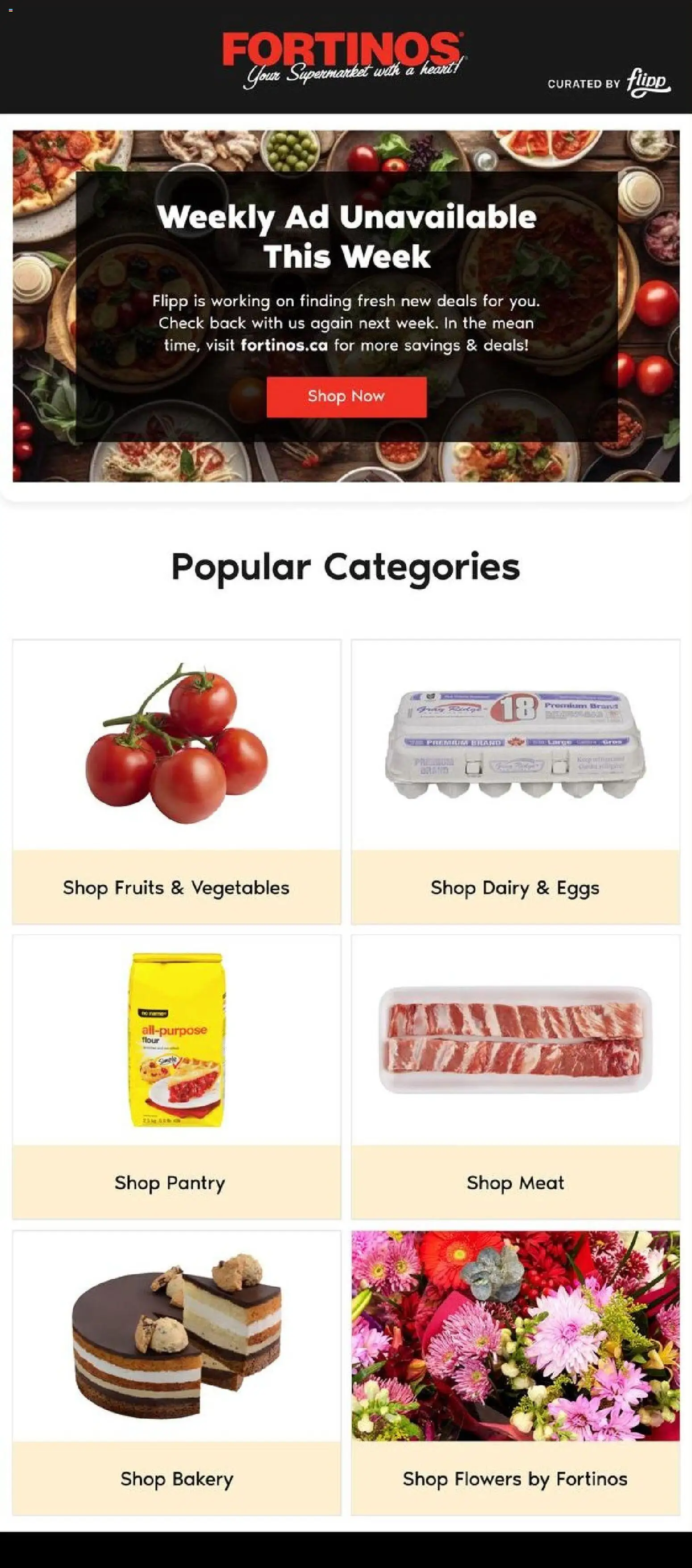 Preview of leaflet Fortinos flyer - Dark week inserts from shop Fortinos is valid from Oct 12, 2026