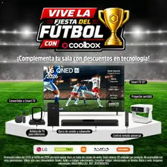 Vista previa de Catálogo Coolbox - Vive la fiesta del fútbol de la tienda Coolbox válido desde 27/05/2026