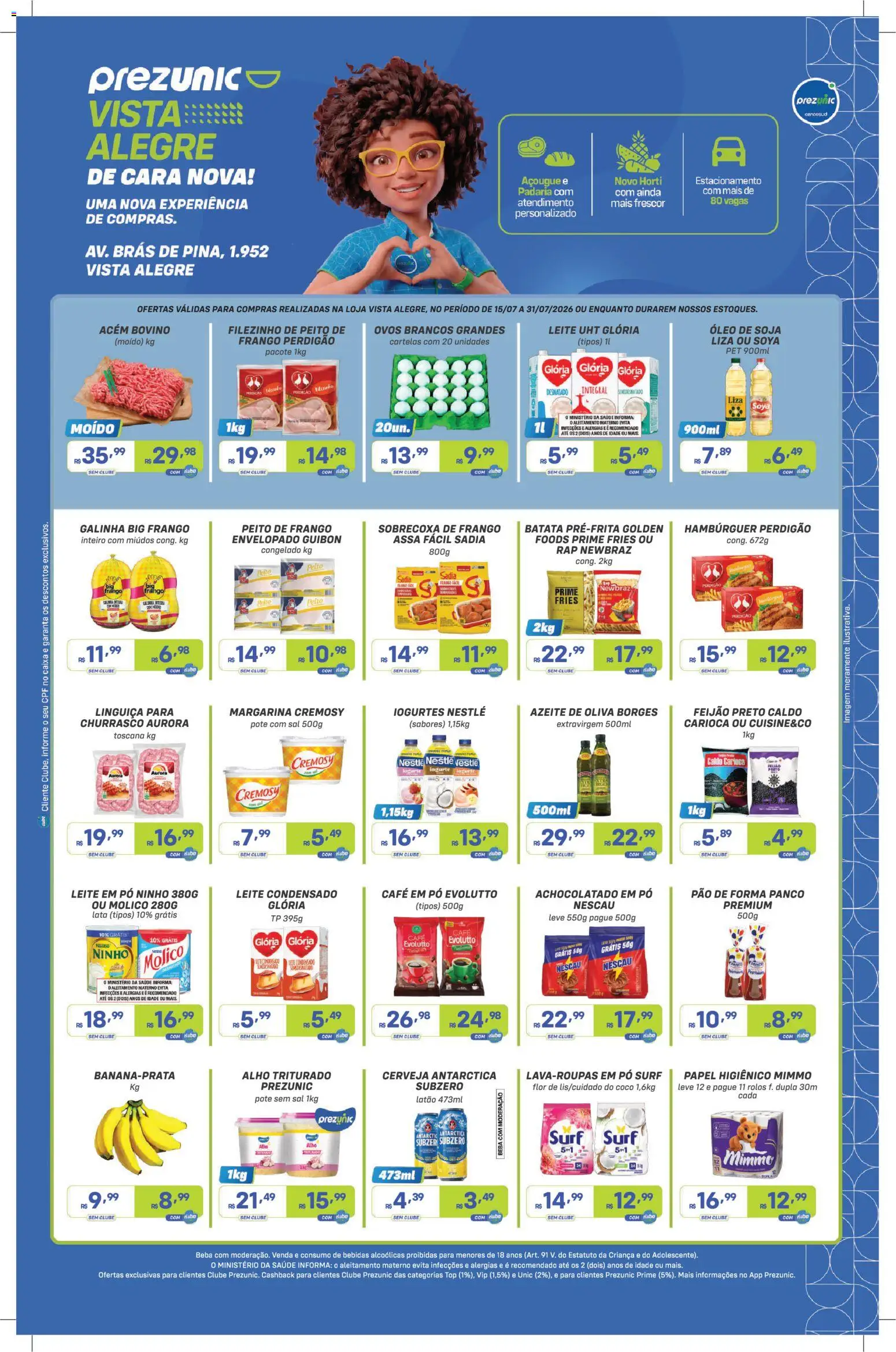 Pré-Visualização do folheto "Prezunic ofertas Vista Alegre" da loja Prezunic válido a partir de 15/07/2026