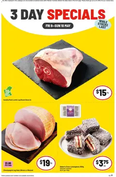 Preview of catalogue 3 Day Specials NT/WA from shop IGA valid 08/05/2026