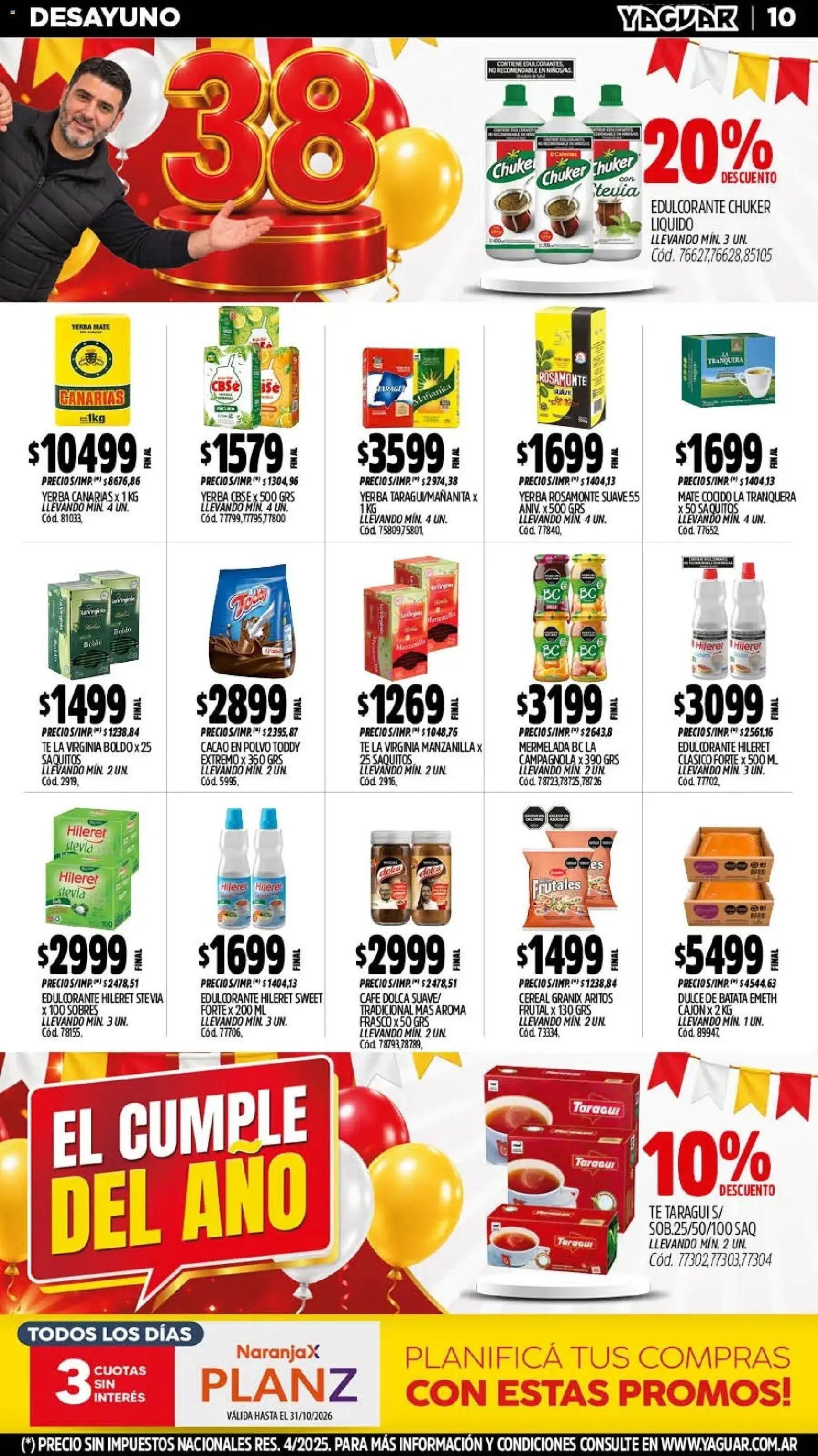 Vista previa del folleto de la tienda Yaguar válido desde el 19/10/2026 