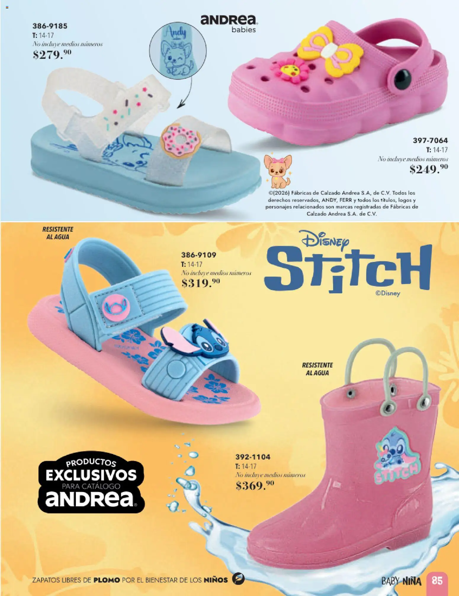 Vista previa las ofertas de la tienda Andrea - Andrea catálogo Infantil Baby desde el 24/05/2026 - Agua, Zapatos