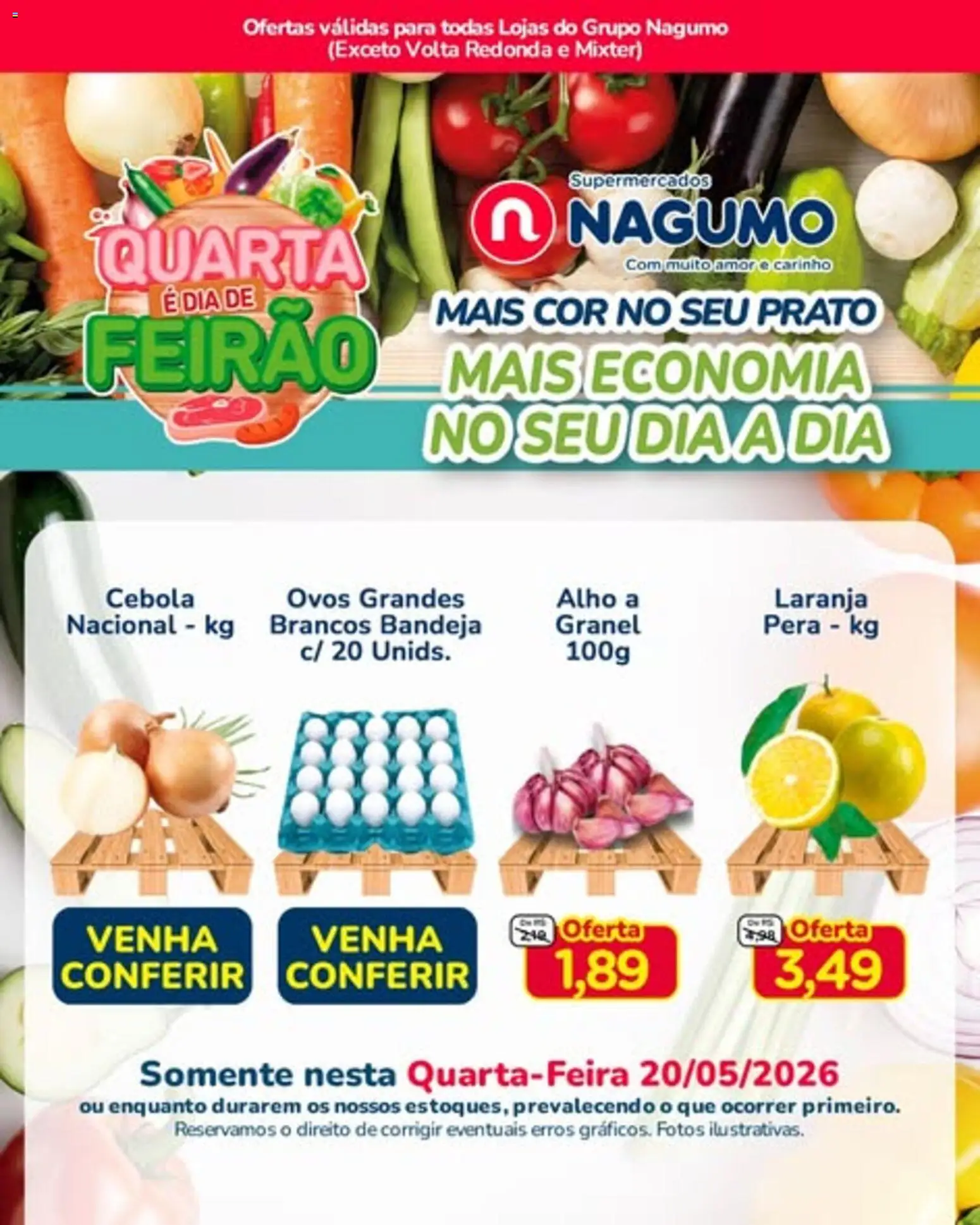 Pré-Visualização do folheto "Nagumo ofertas Quarta do Feirão" da loja Nagumo válido a partir de 20/05/2026