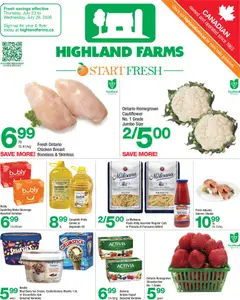 Preview of leaflet Highland Farms weekly flyer / circulaire from shop Highland Farms is valid from Jul 23, 2026