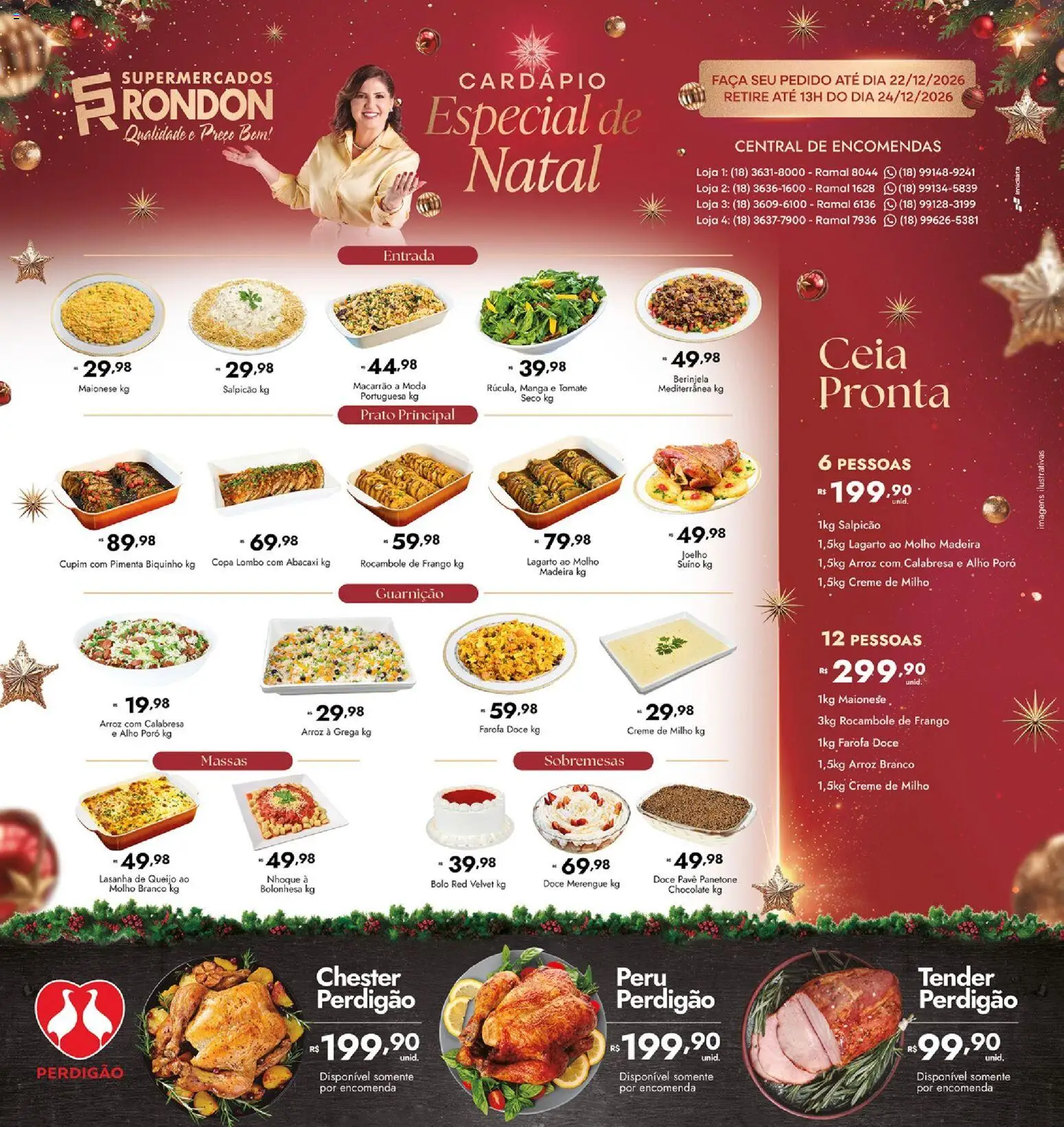 Pré-Visualização do folheto "Supermercados Rondon ofertas Natal" da loja Supermercados Rondon válido a partir de 30/10/2026