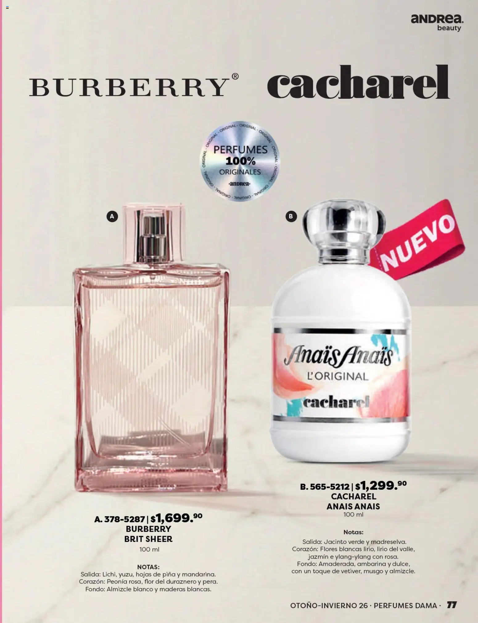 Vista previa las ofertas de la tienda Andrea - Andrea catálogo Beauty desde el 23/08/2026 