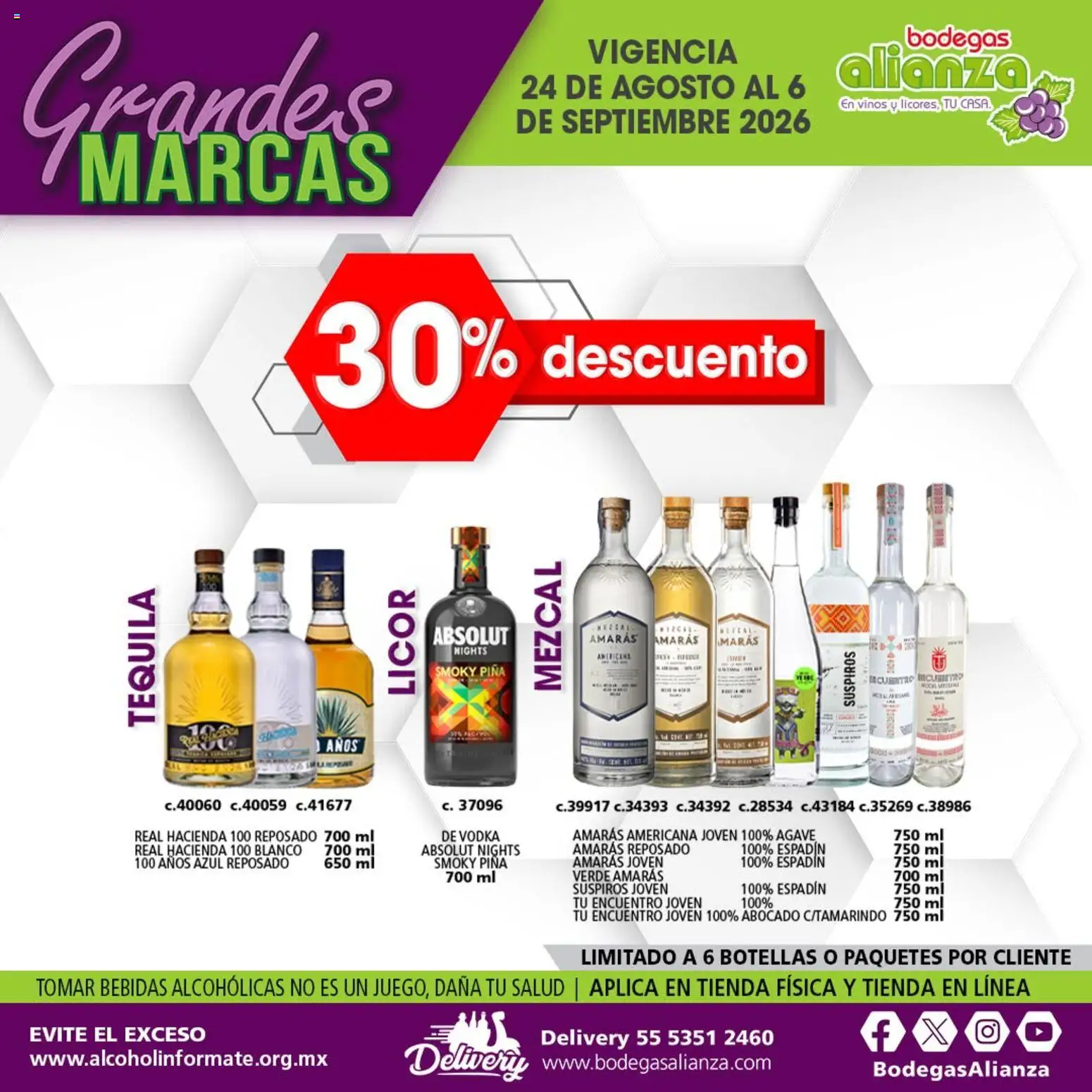 Vista previa las ofertas de la tienda Bodegas Alianza - Bodegas Alianza catálogo Grandes Marcas desde el 24/08/2026 