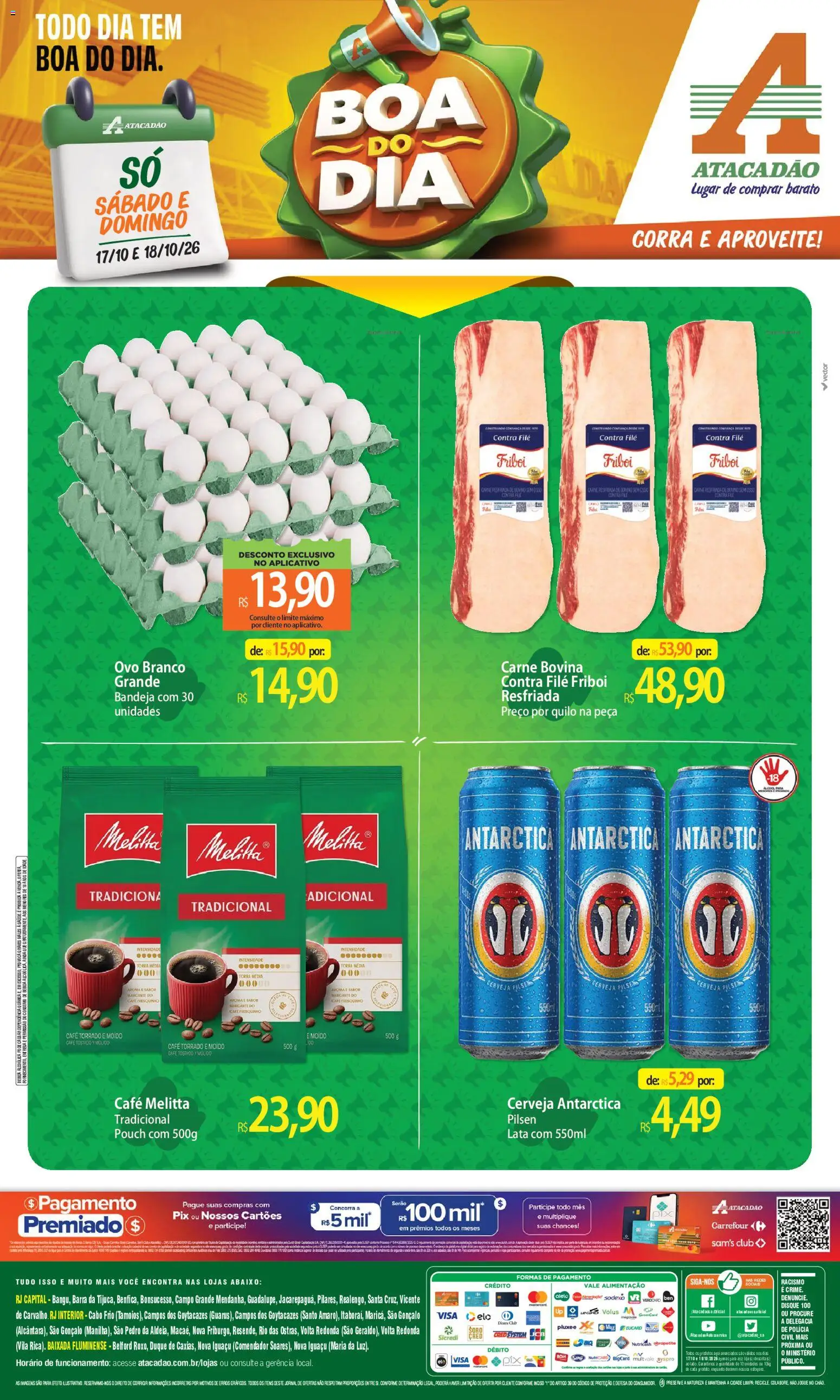 Pré-Visualização do folheto "Atacadão ofertas - RJ" da loja Atacadão válido a partir de 17/10/2026