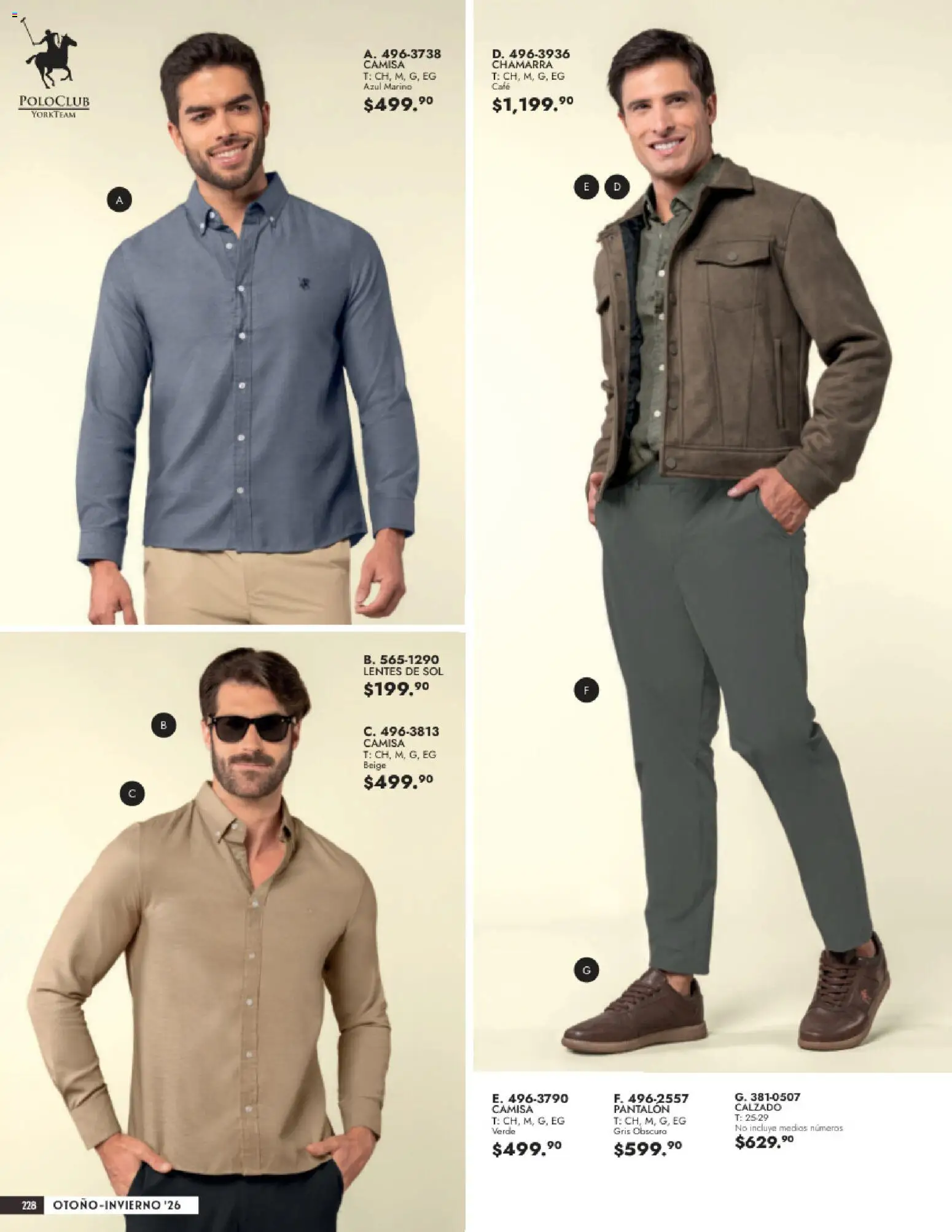 Vista previa las ofertas de la tienda Andrea - Andrea catálogo Vestir Caballero desde el 23/08/2026 