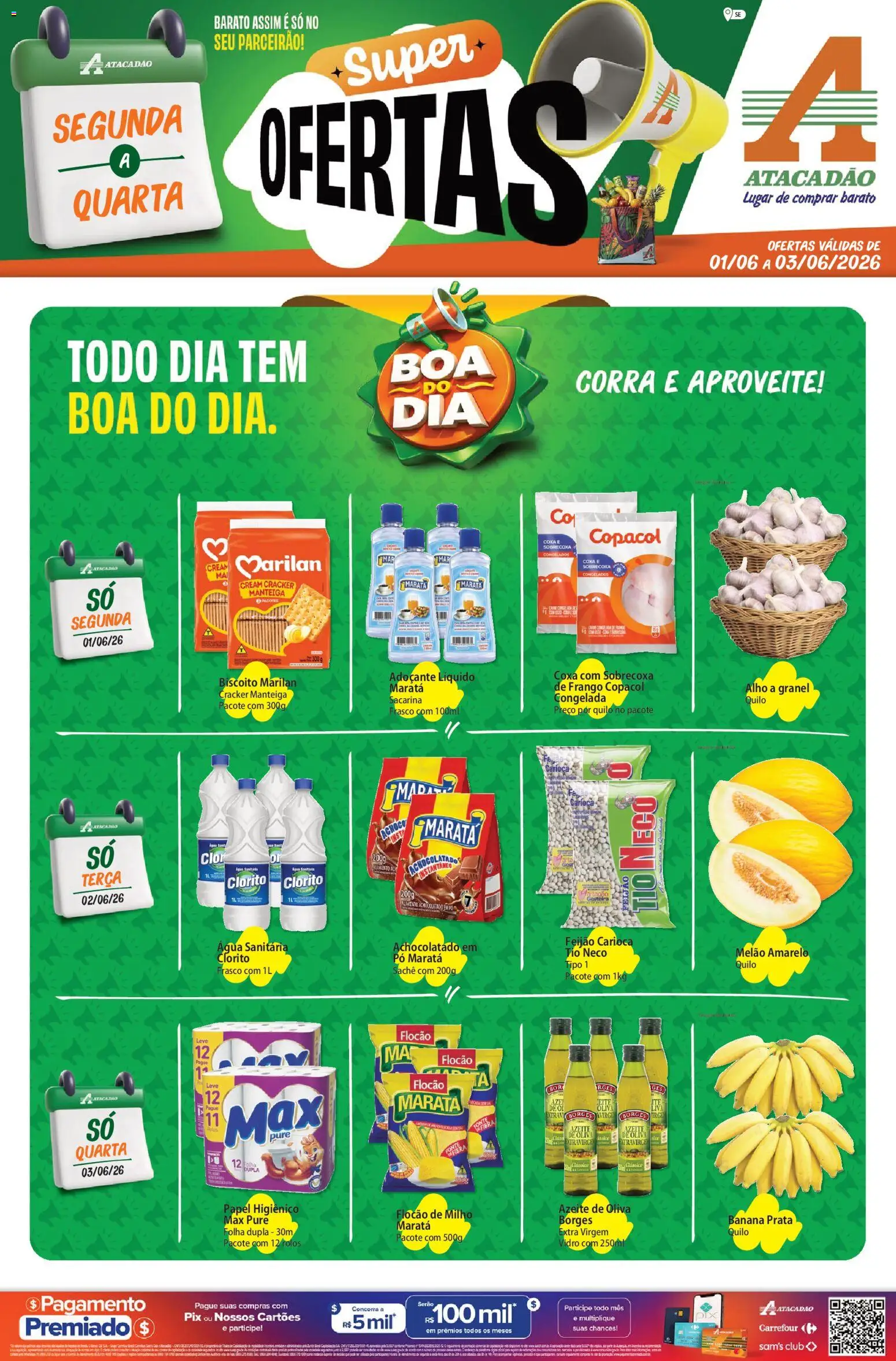 Pré-Visualização do folheto "Atacadão ofertas - SE" da loja Atacadão válido a partir de 01/06/2026
