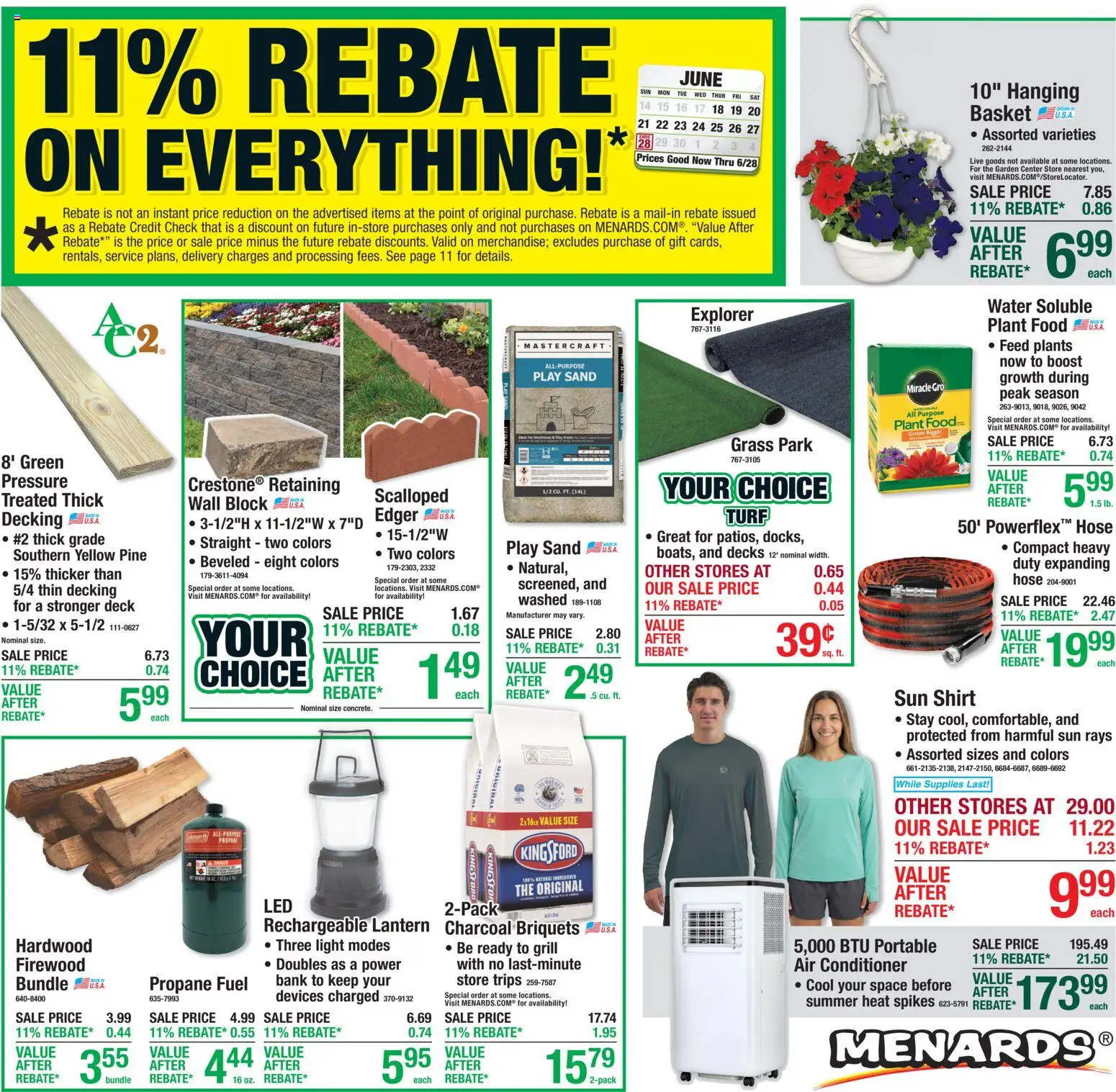 Ad Preview of Menards Menards Weekly Ad from 06/18/2026