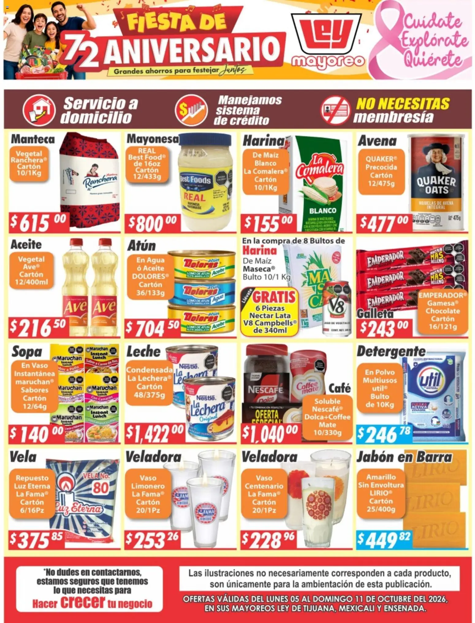 Vista previa las ofertas de la tienda Casa Ley - Casa Ley folleto Tijuana, Mexicali, Ensenada desde el 05/10/2026 