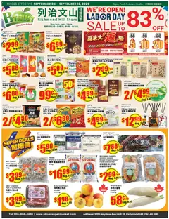 Preview of leaflet Btrust Supermarket weekly flyer - Richmond Hill from shop Btrust Supermarket is valid from Sep 04, 2026