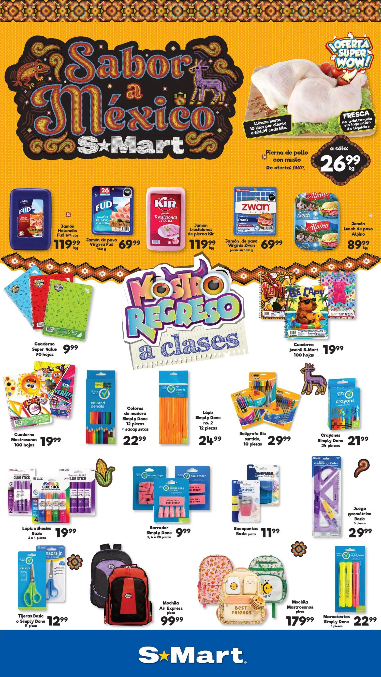 Vista previa las ofertas de la tienda S-Mart - S-Mart folleto Ofertas de feria Juárez desde el 01/09/2026 
