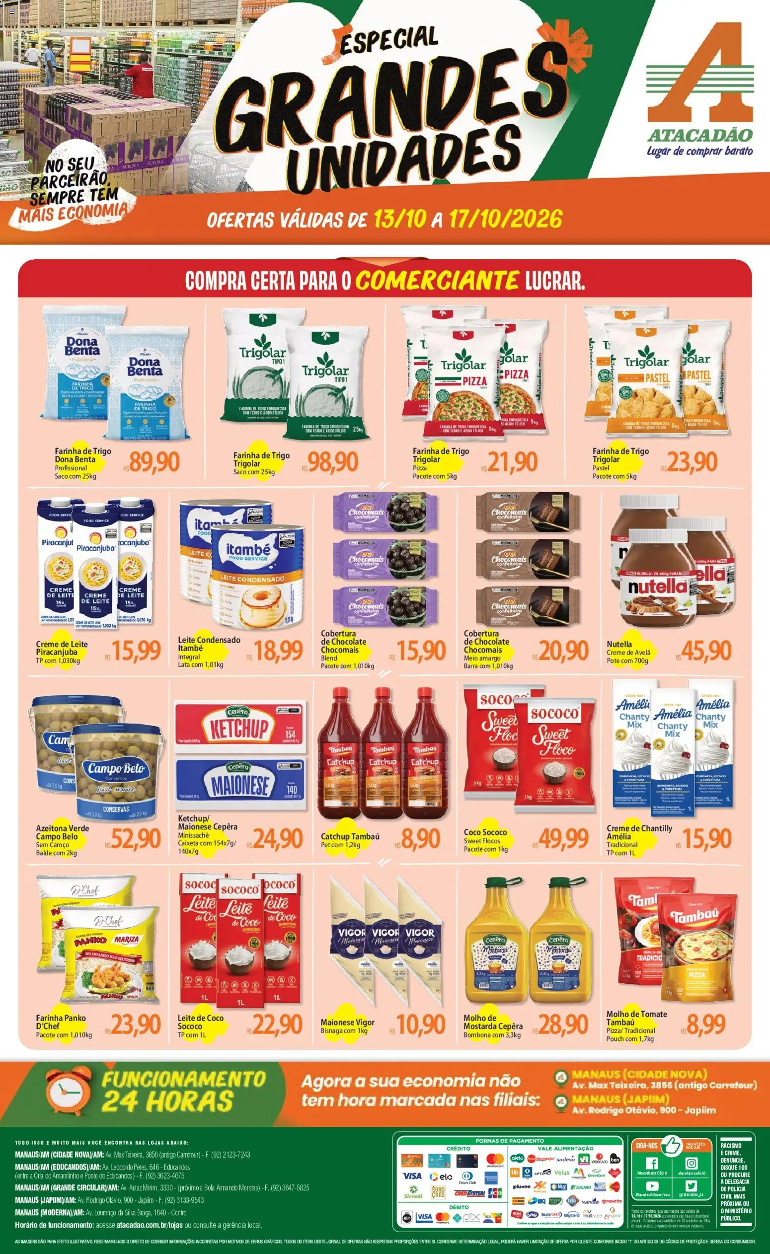 Pré-Visualização do folheto "Atacadão ofertas - AM" da loja Atacadão válido a partir de 13/10/2026