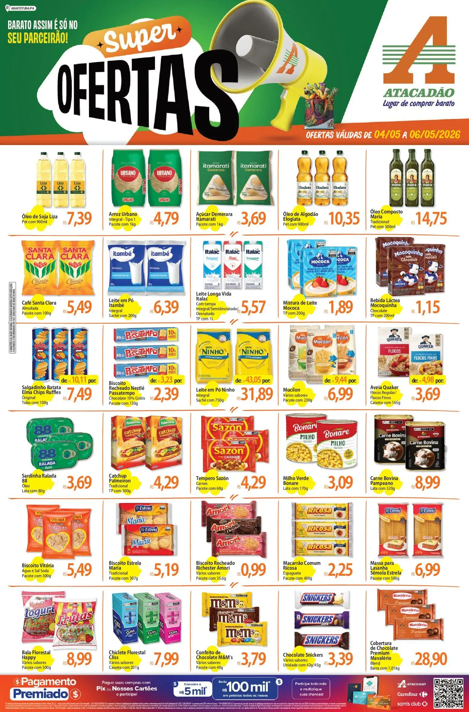 Pré-Visualização do folheto "Atacadão ofertas - PA" da loja Atacadão válido a partir de 04/05/2026