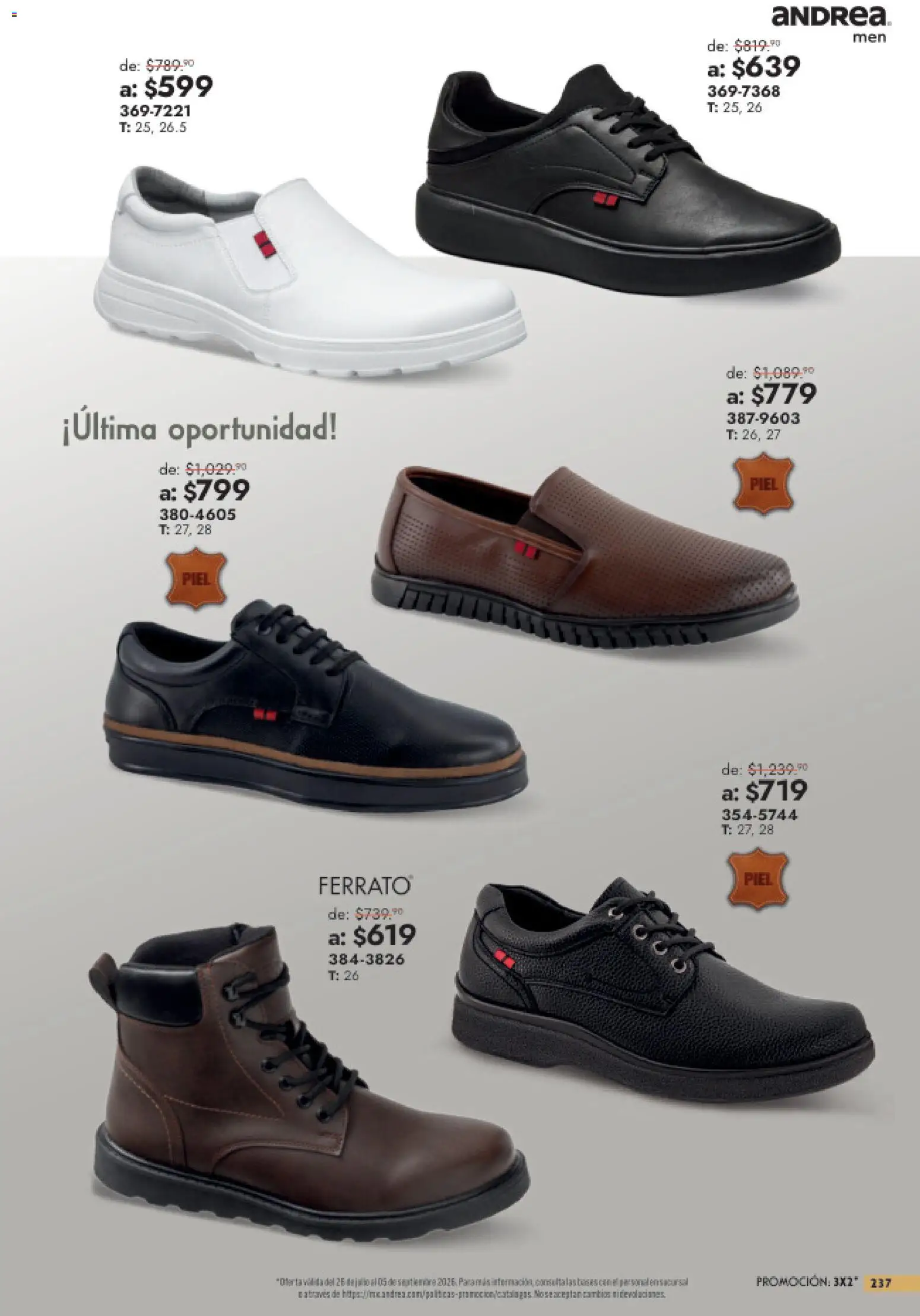 Vista previa las ofertas de la tienda Andrea - Andrea catálogo Outlet desde el 26/07/2026 