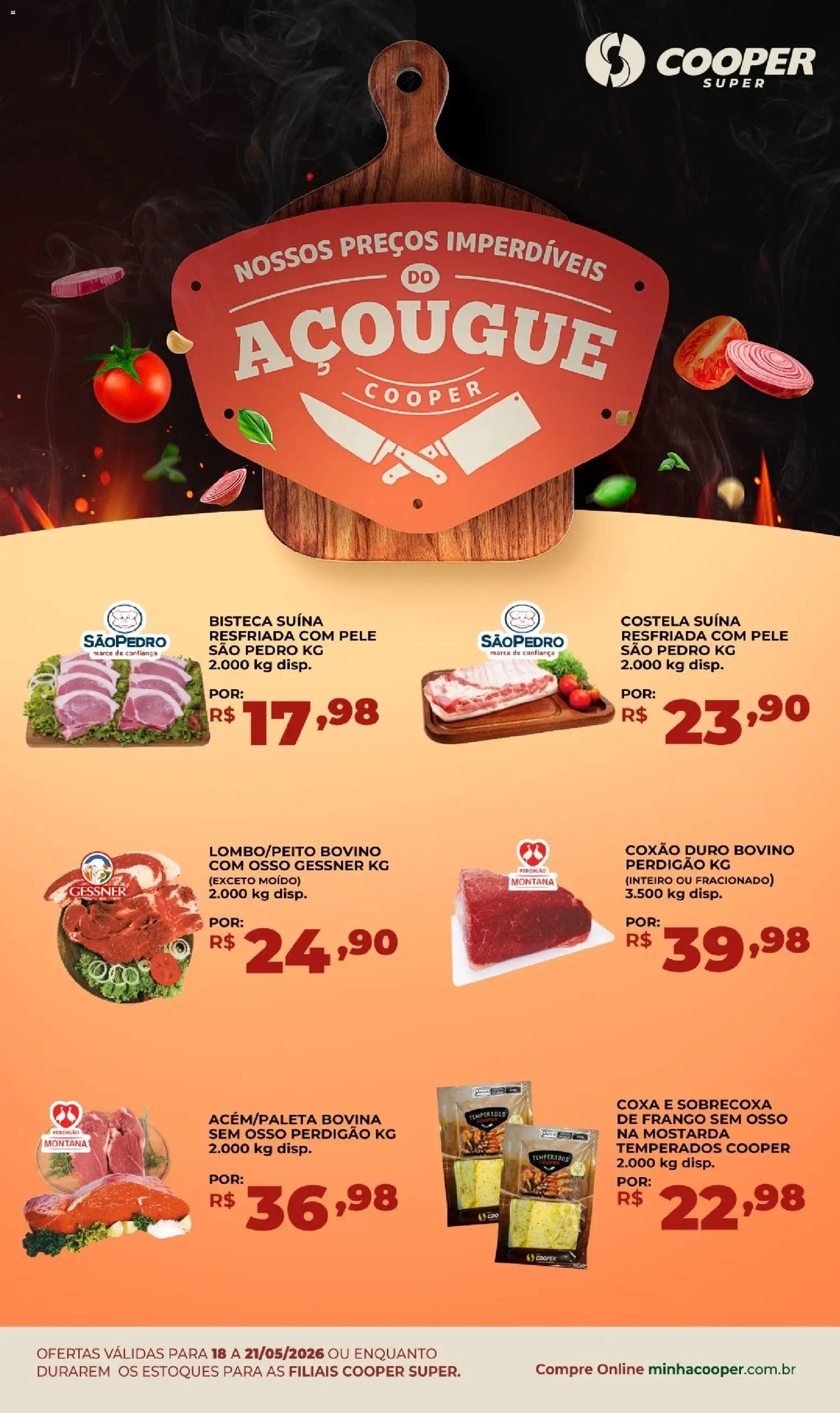 Pré-Visualização do folheto "Cooper ofertas do Açougue" da loja Cooper válido a partir de 18/05/2026
